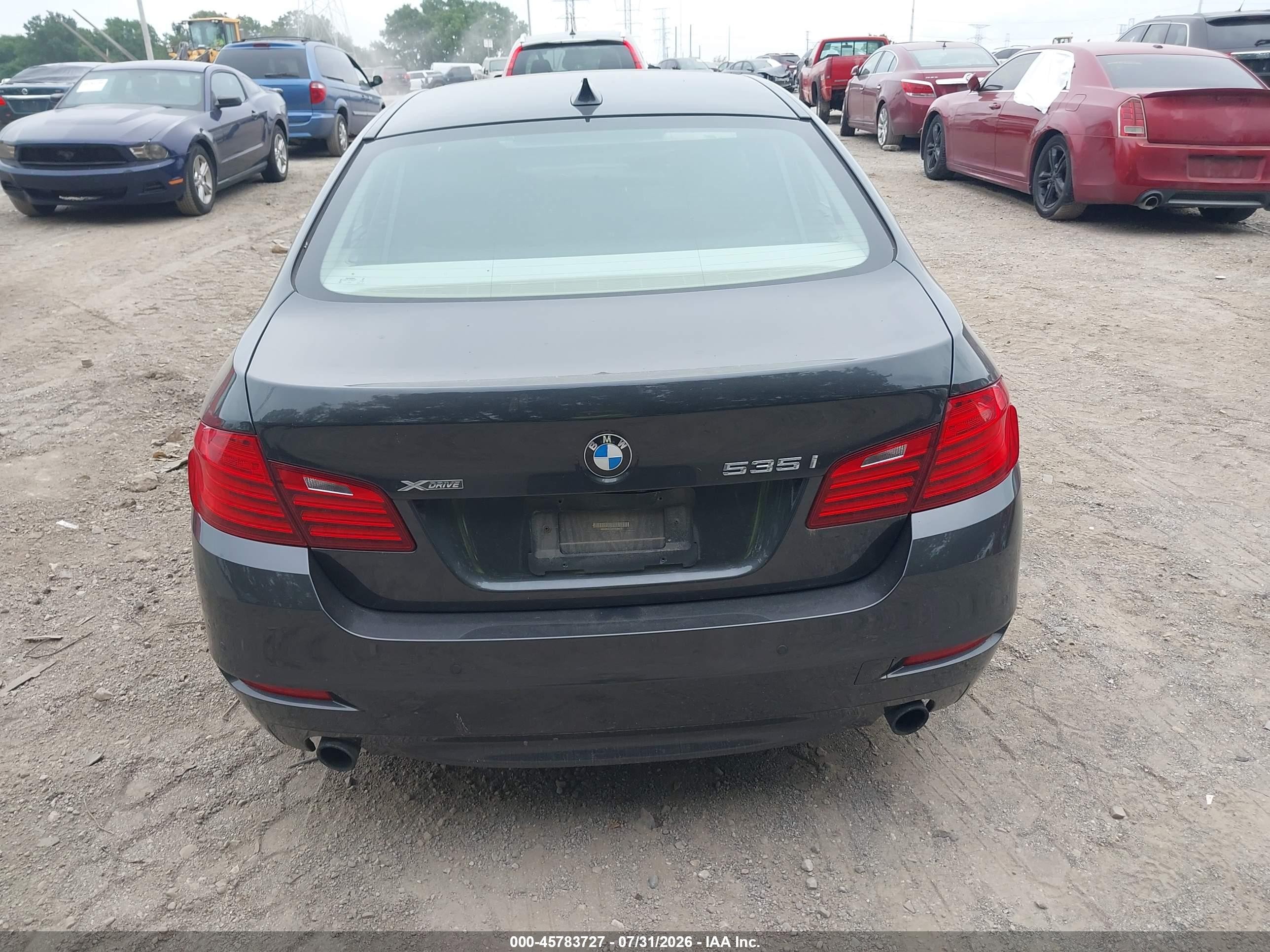 2014 Bmw 535i Xdrive Gray vin: WBA5B3C52ED538429