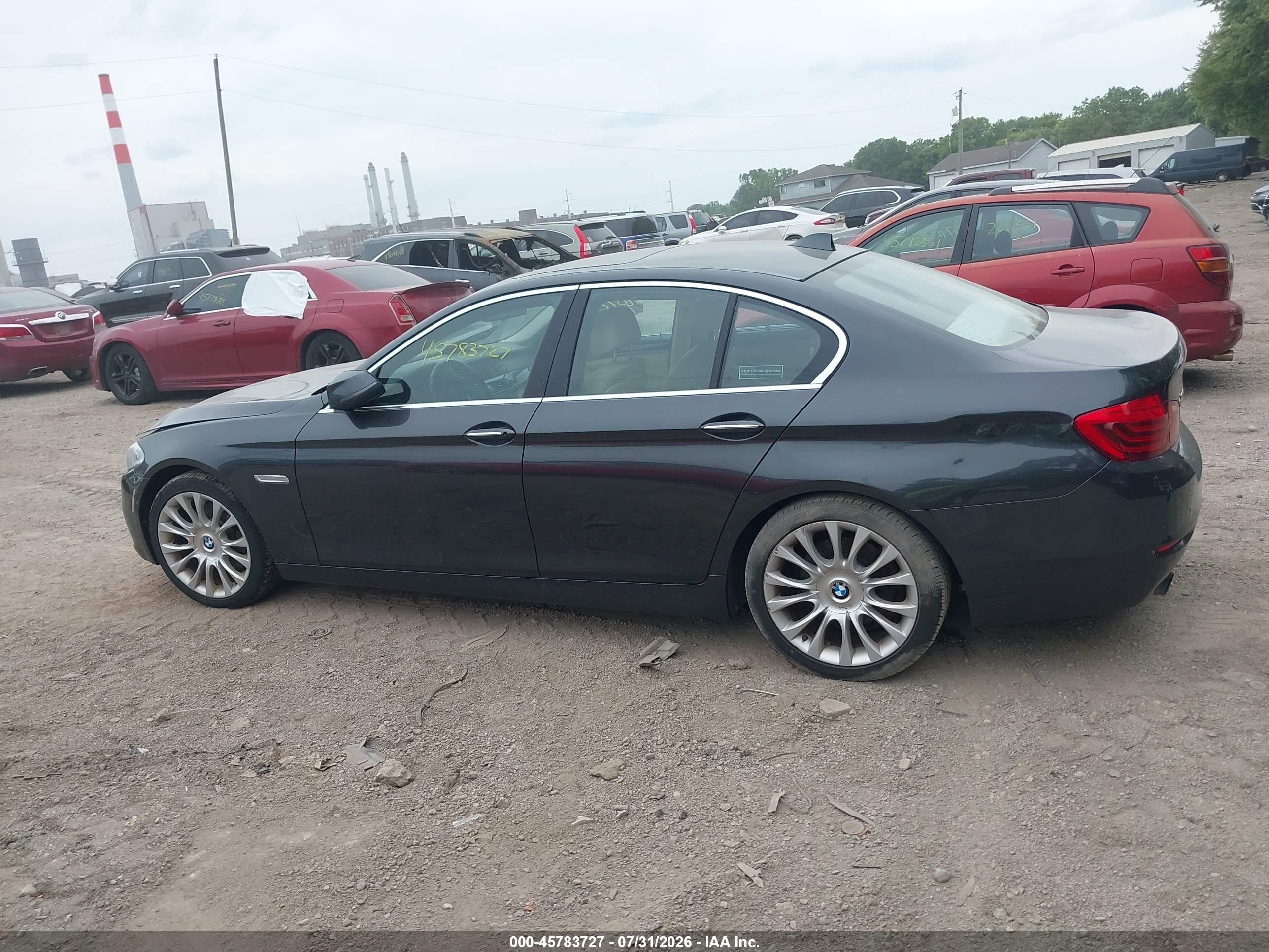 2014 Bmw 535i Xdrive Gray vin: WBA5B3C52ED538429