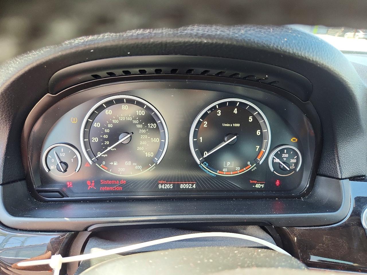 2015 Bmw 535 Xi Black vin: WBA5B3C52FD544751