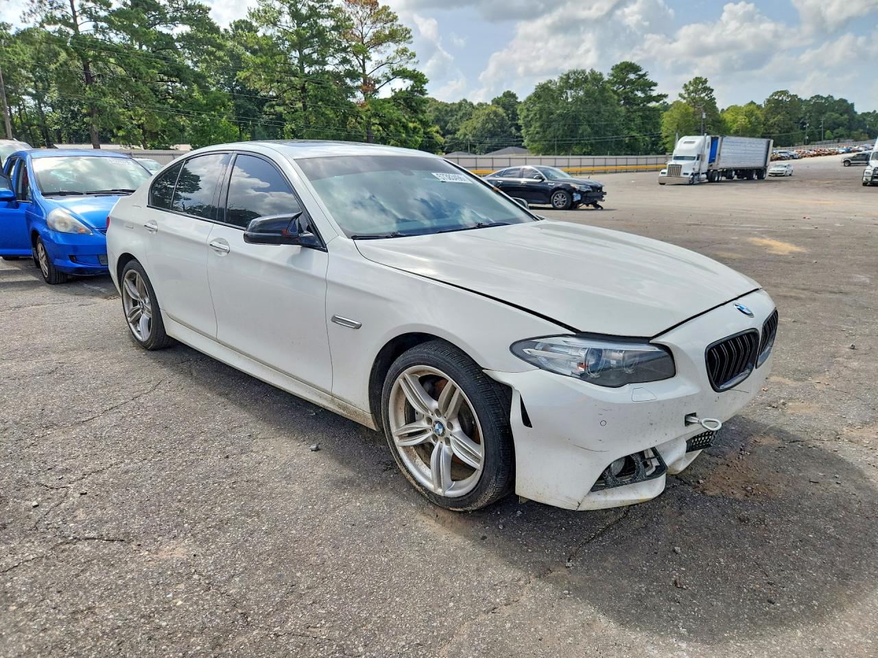 2015 Bmw 535 Xi White vin: WBA5B3C52FD545057