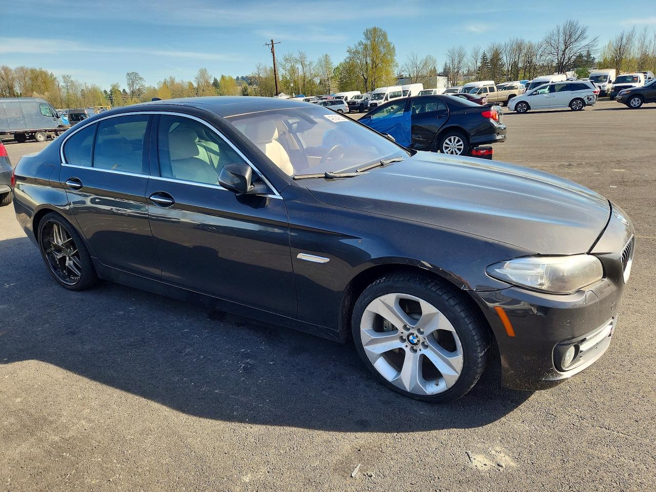 2015 Bmw 535 Xi Black vin: WBA5B3C52FD546970