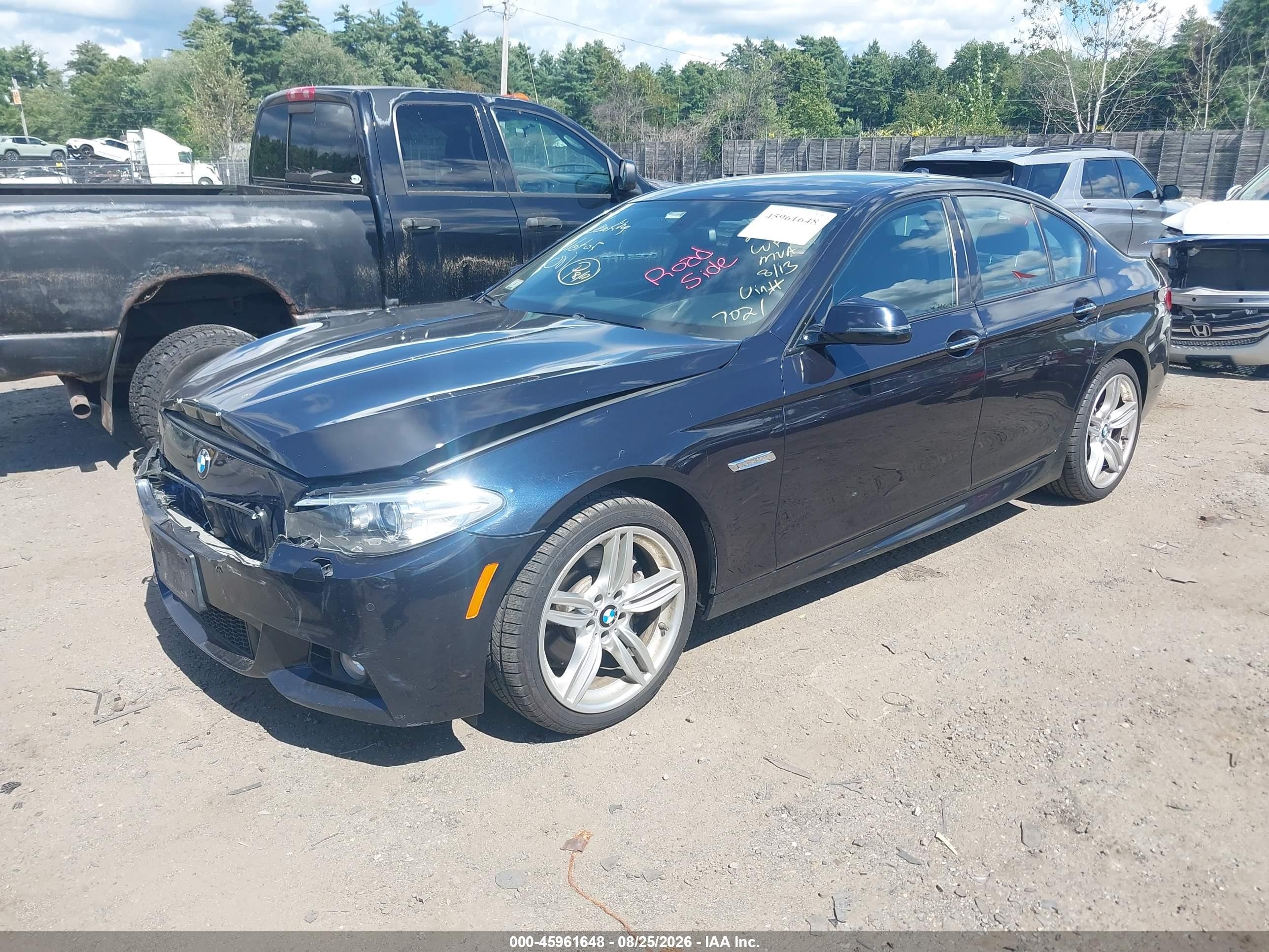 2015 Bmw 535i Xdrive Dark Blue vin: WBA5B3C52FD547021