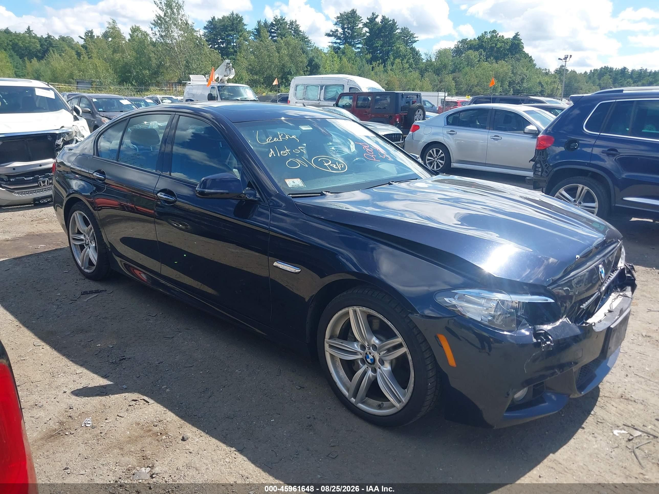 2015 Bmw 535i Xdrive Dark Blue vin: WBA5B3C52FD547021