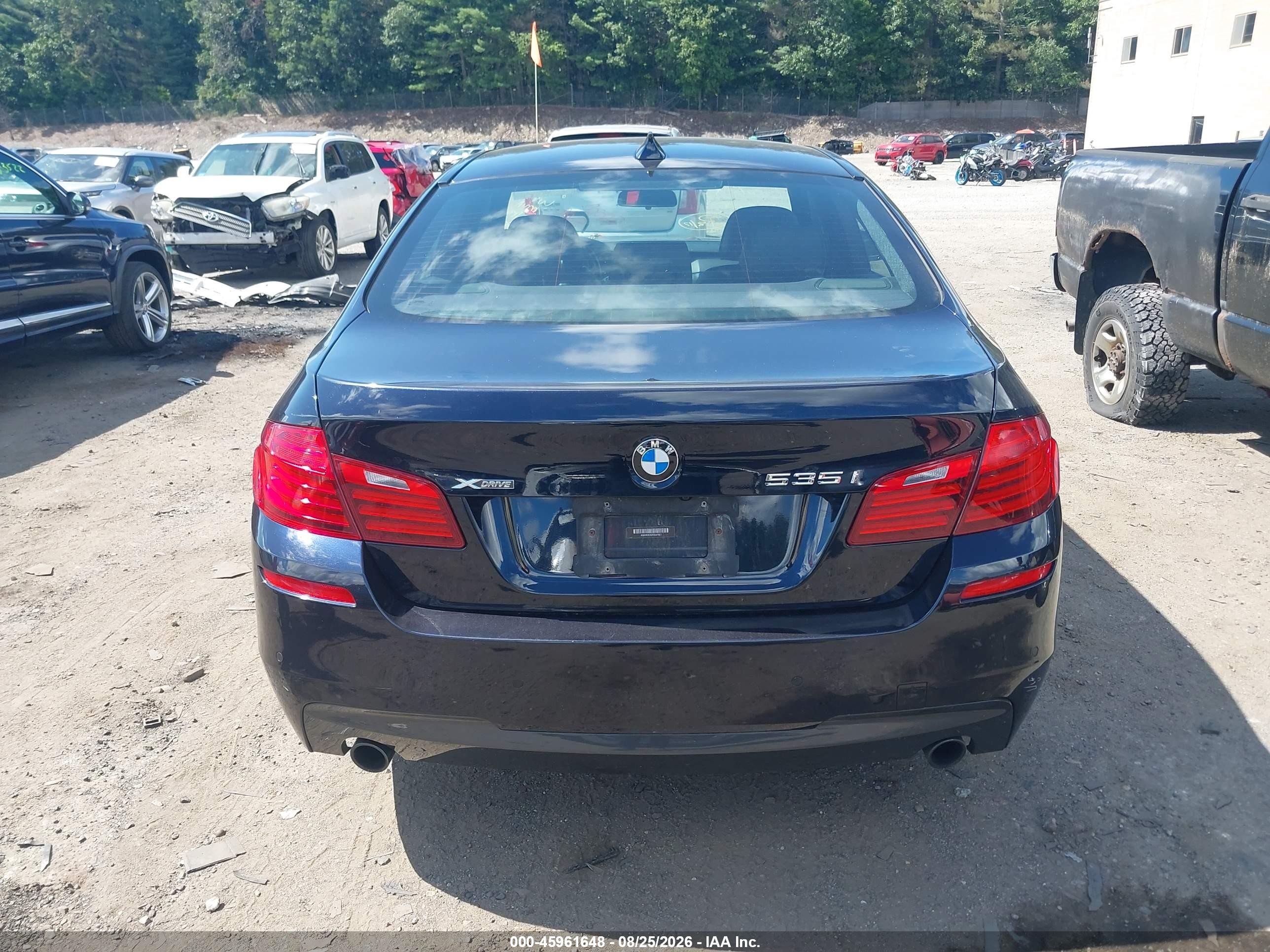 2015 Bmw 535i Xdrive Dark Blue vin: WBA5B3C52FD547021