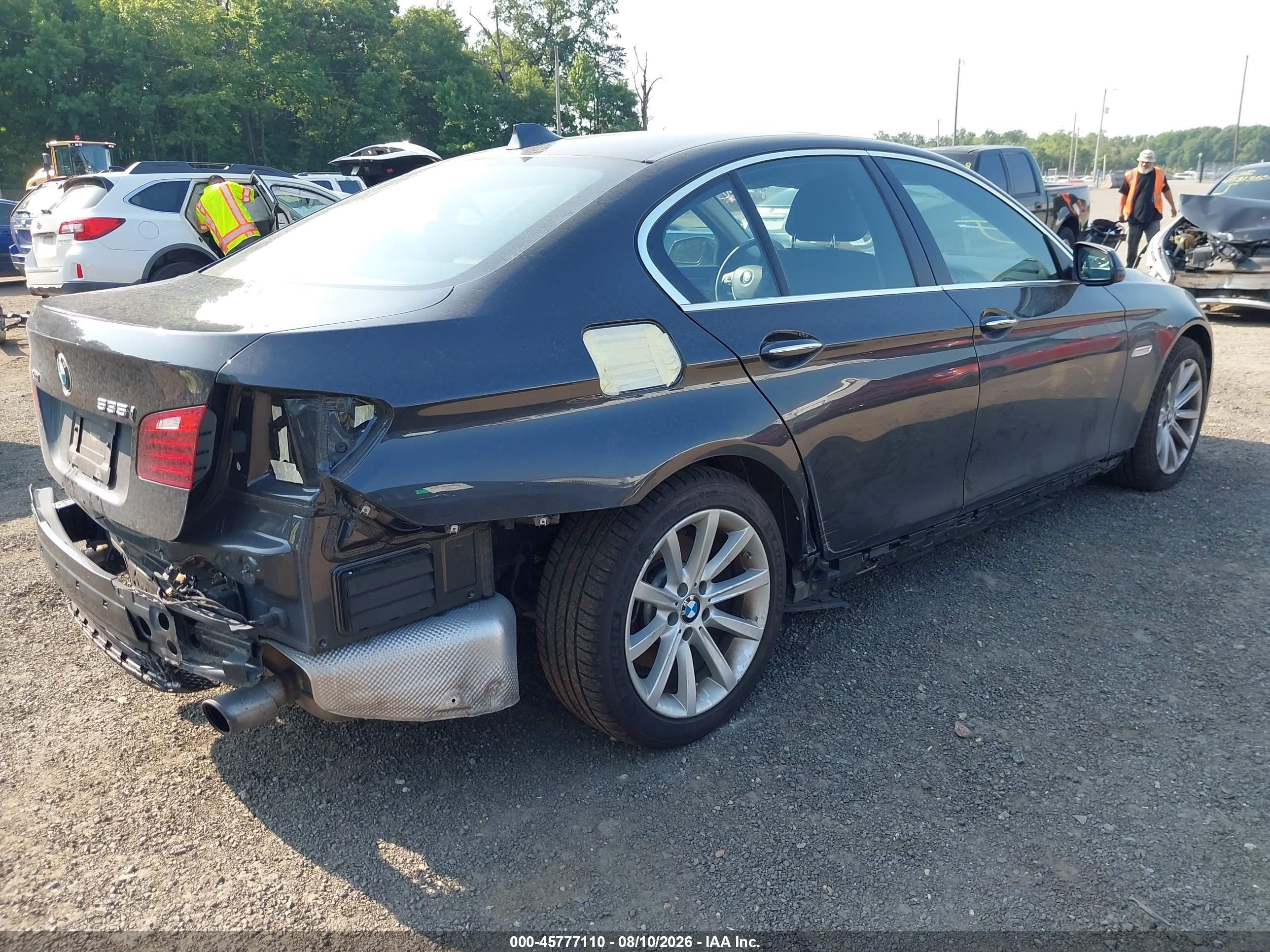 2015 Bmw 535i Xdrive Gray vin: WBA5B3C52FD548265