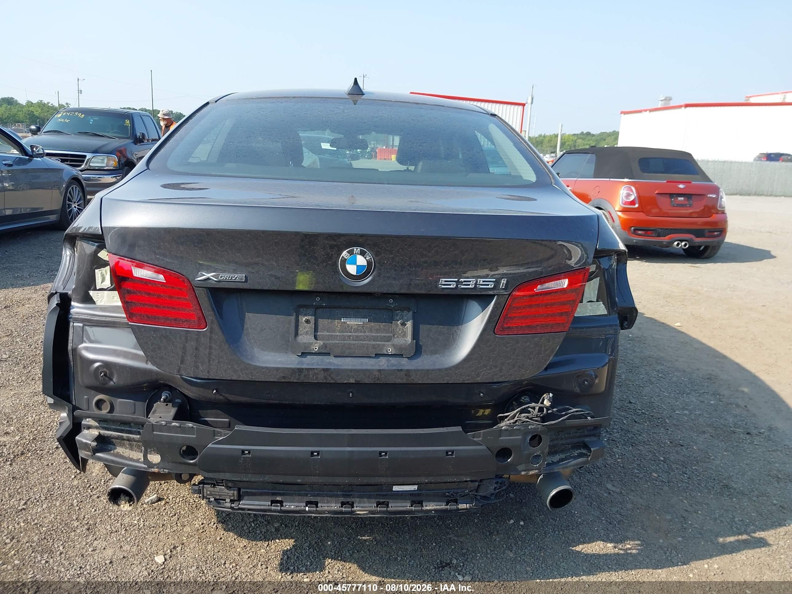 2015 Bmw 535i Xdrive Gray vin: WBA5B3C52FD548265