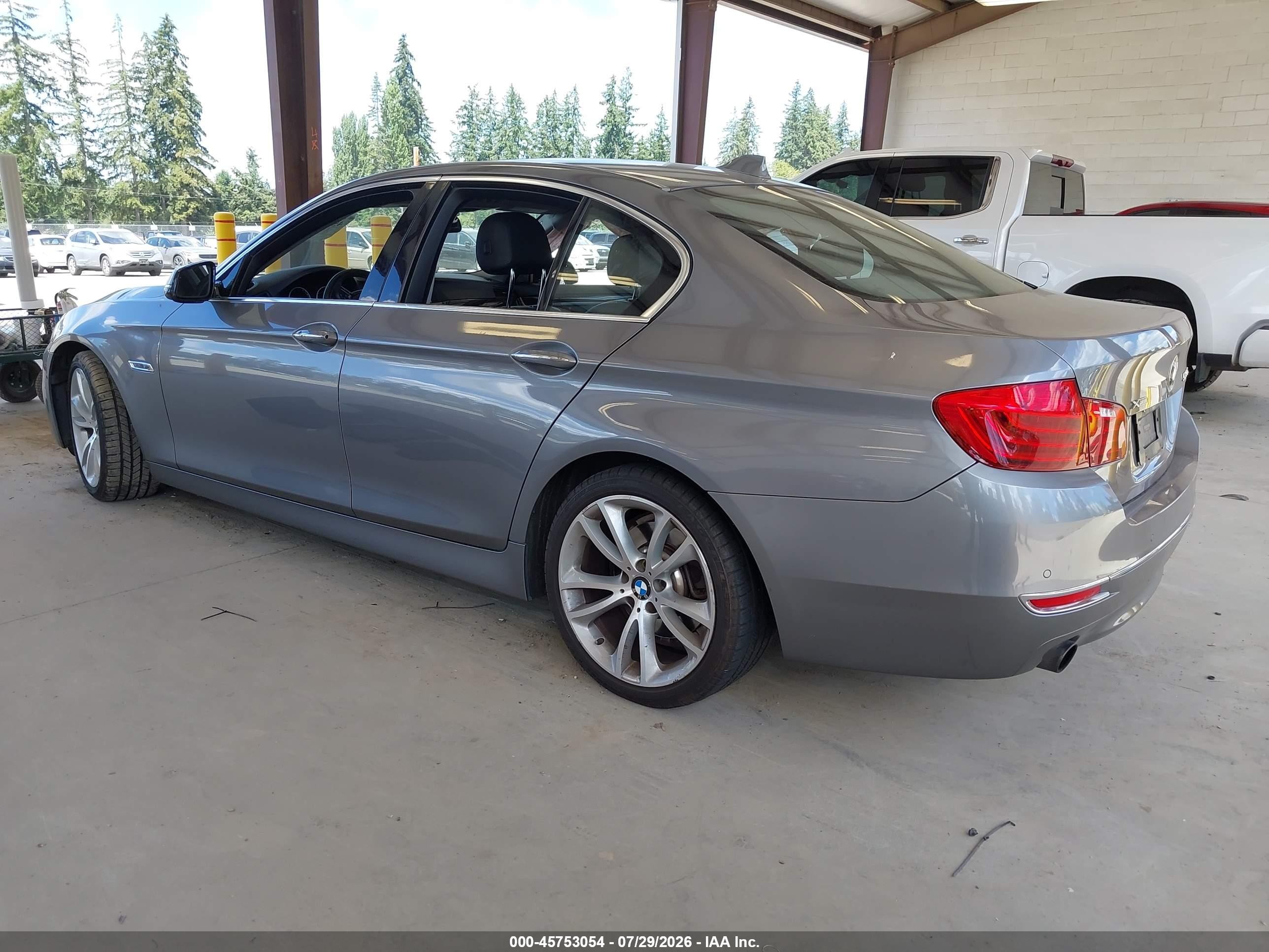 2014 Bmw 535i Xdrive Gray vin: WBA5B3C53ED530680