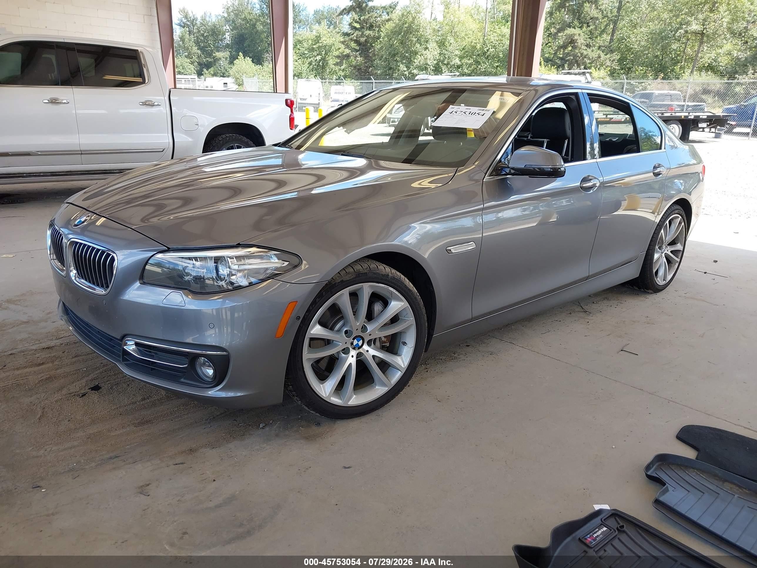 2014 Bmw 535i Xdrive Gray vin: WBA5B3C53ED530680