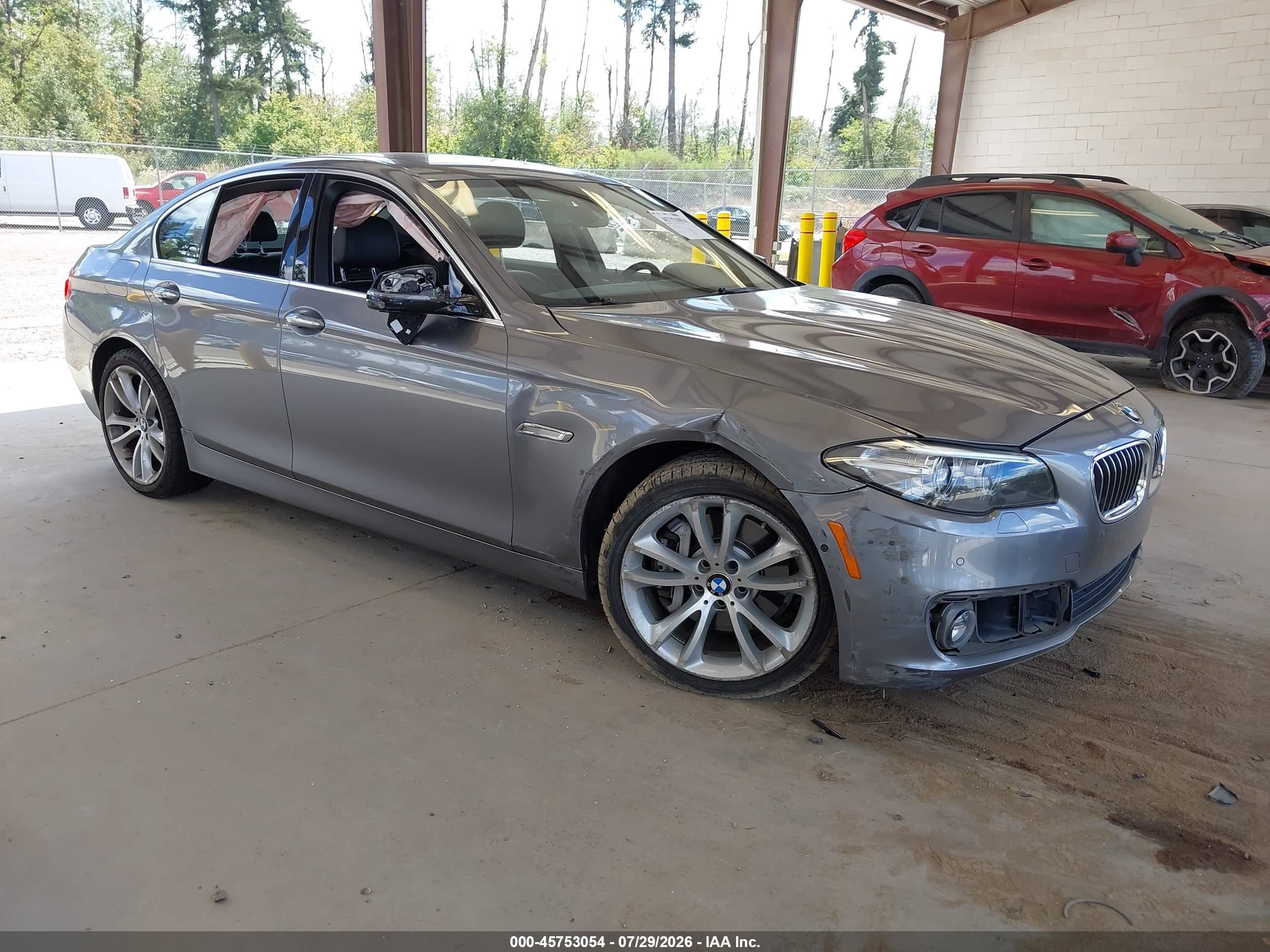 2014 Bmw 535i Xdrive Gray vin: WBA5B3C53ED530680