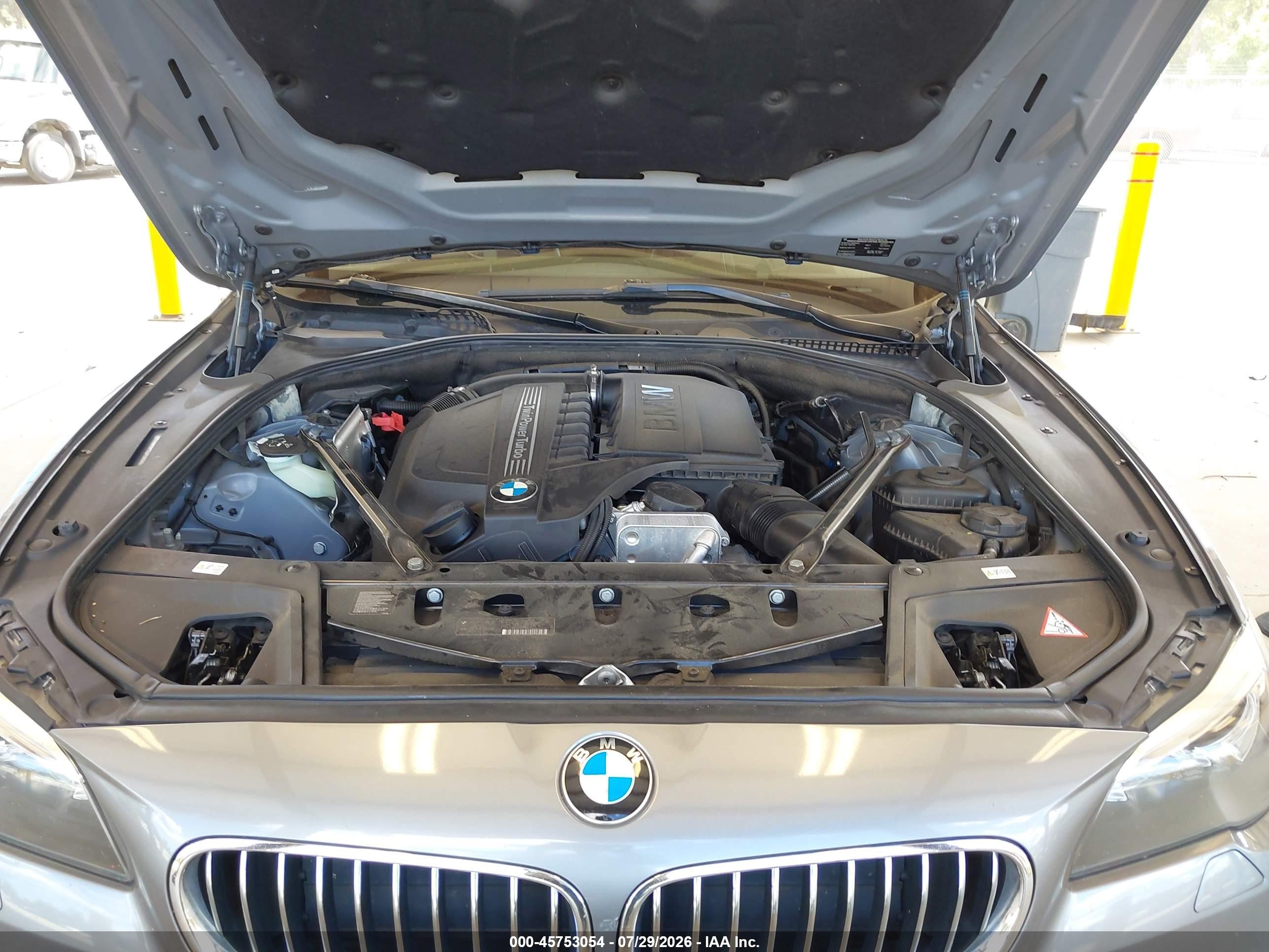 2014 Bmw 535i Xdrive Gray vin: WBA5B3C53ED530680