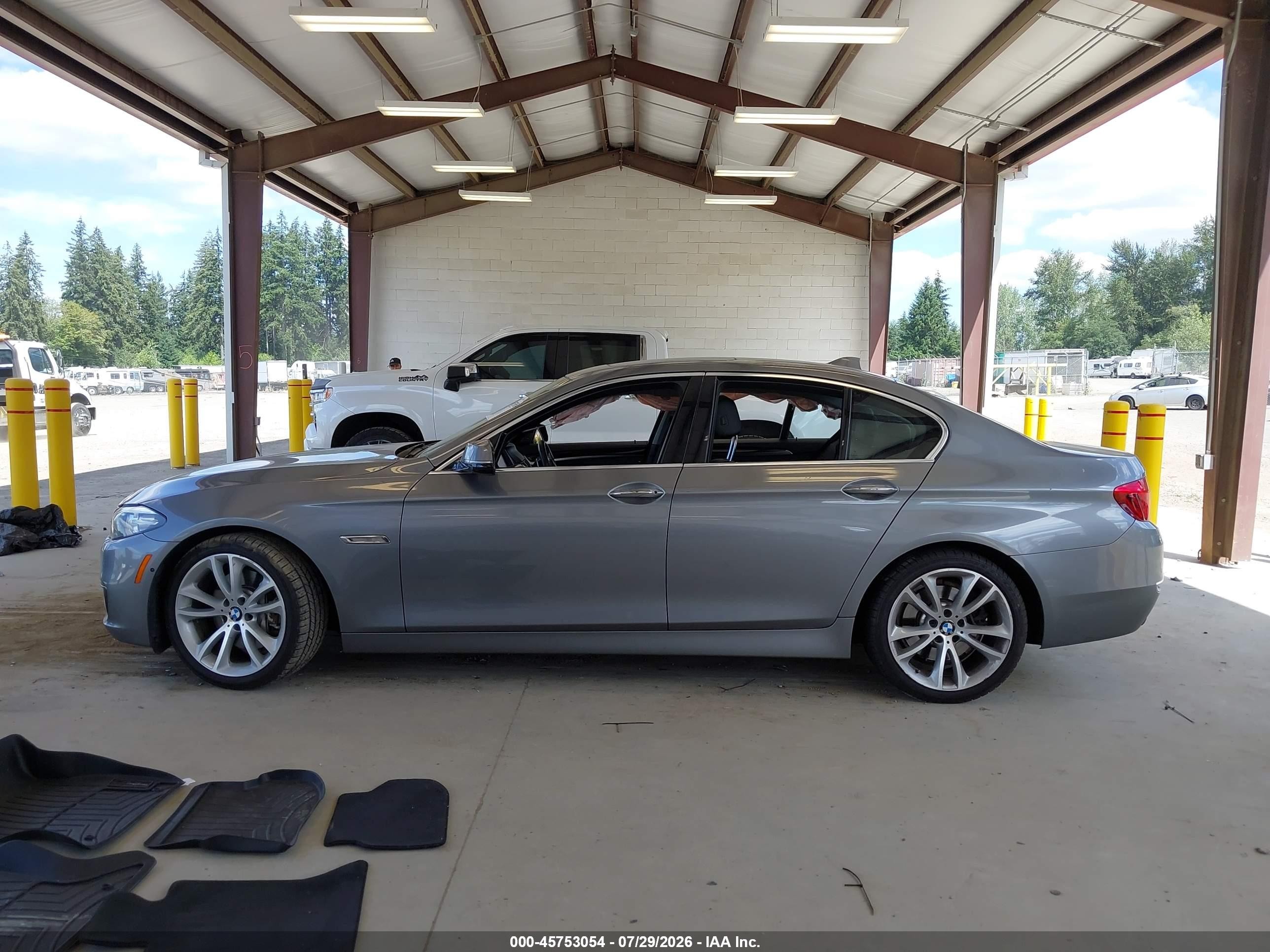 2014 Bmw 535i Xdrive Gray vin: WBA5B3C53ED530680