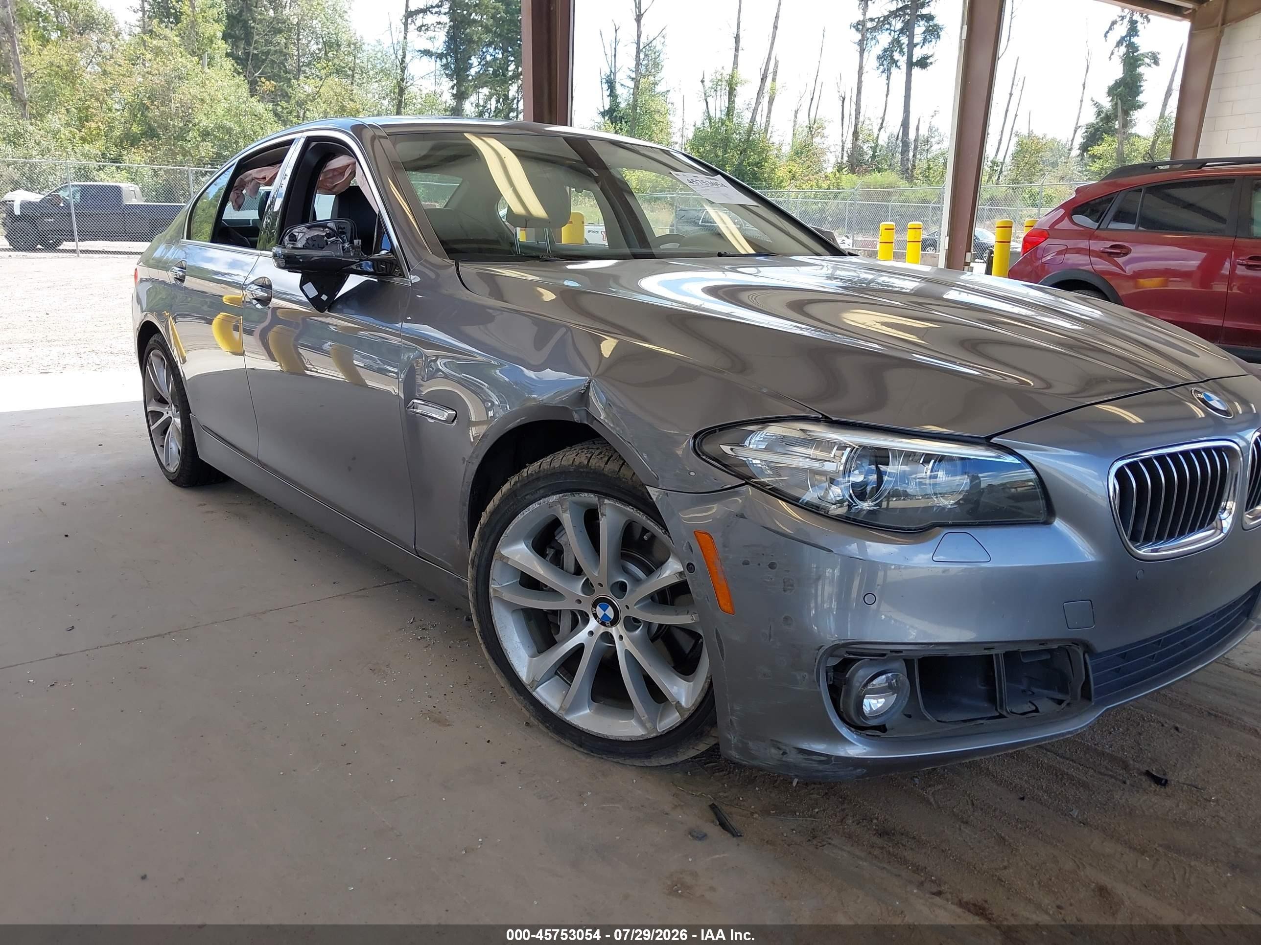2014 Bmw 535i Xdrive Gray vin: WBA5B3C53ED530680