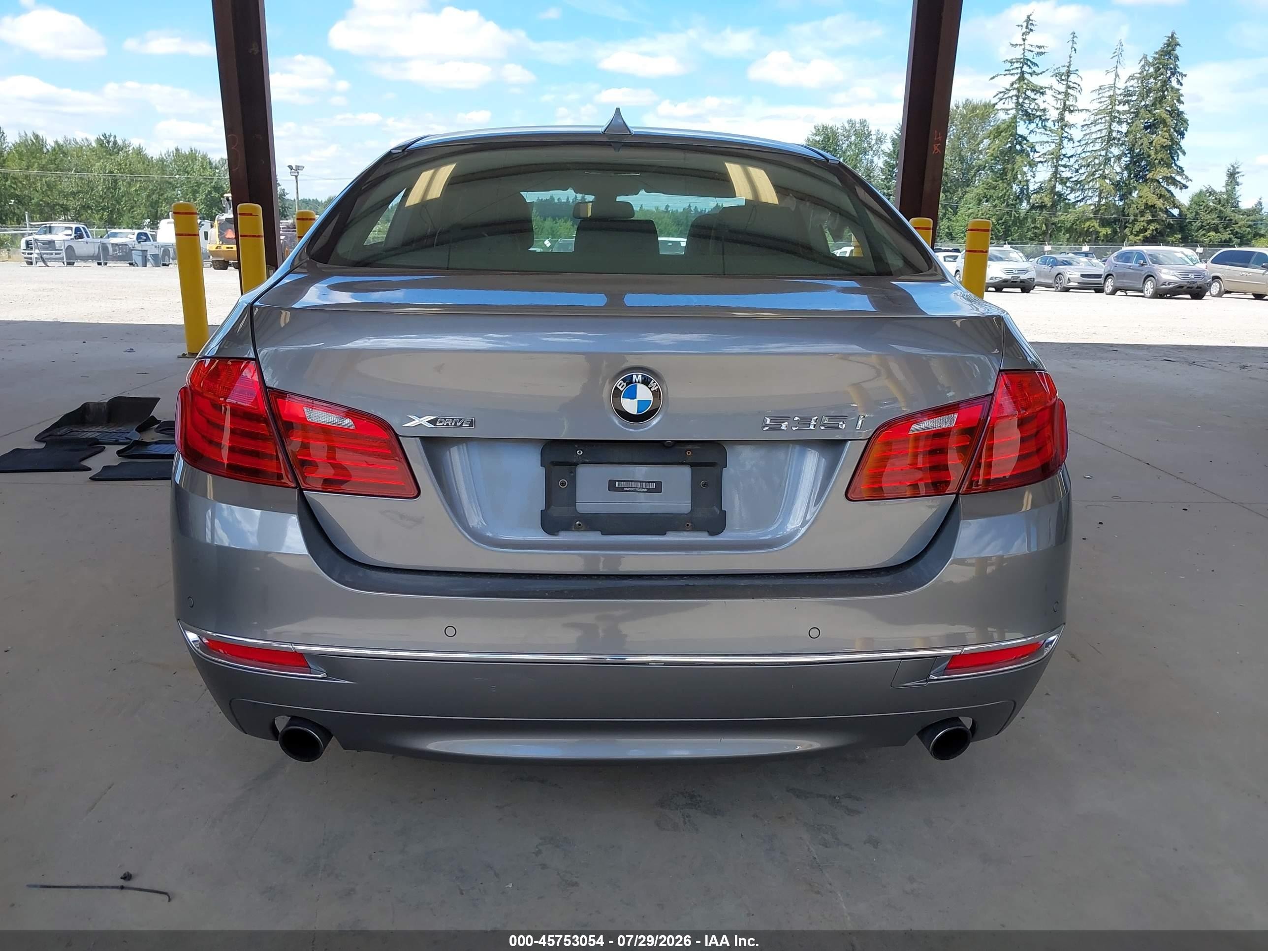 2014 Bmw 535i Xdrive Gray vin: WBA5B3C53ED530680