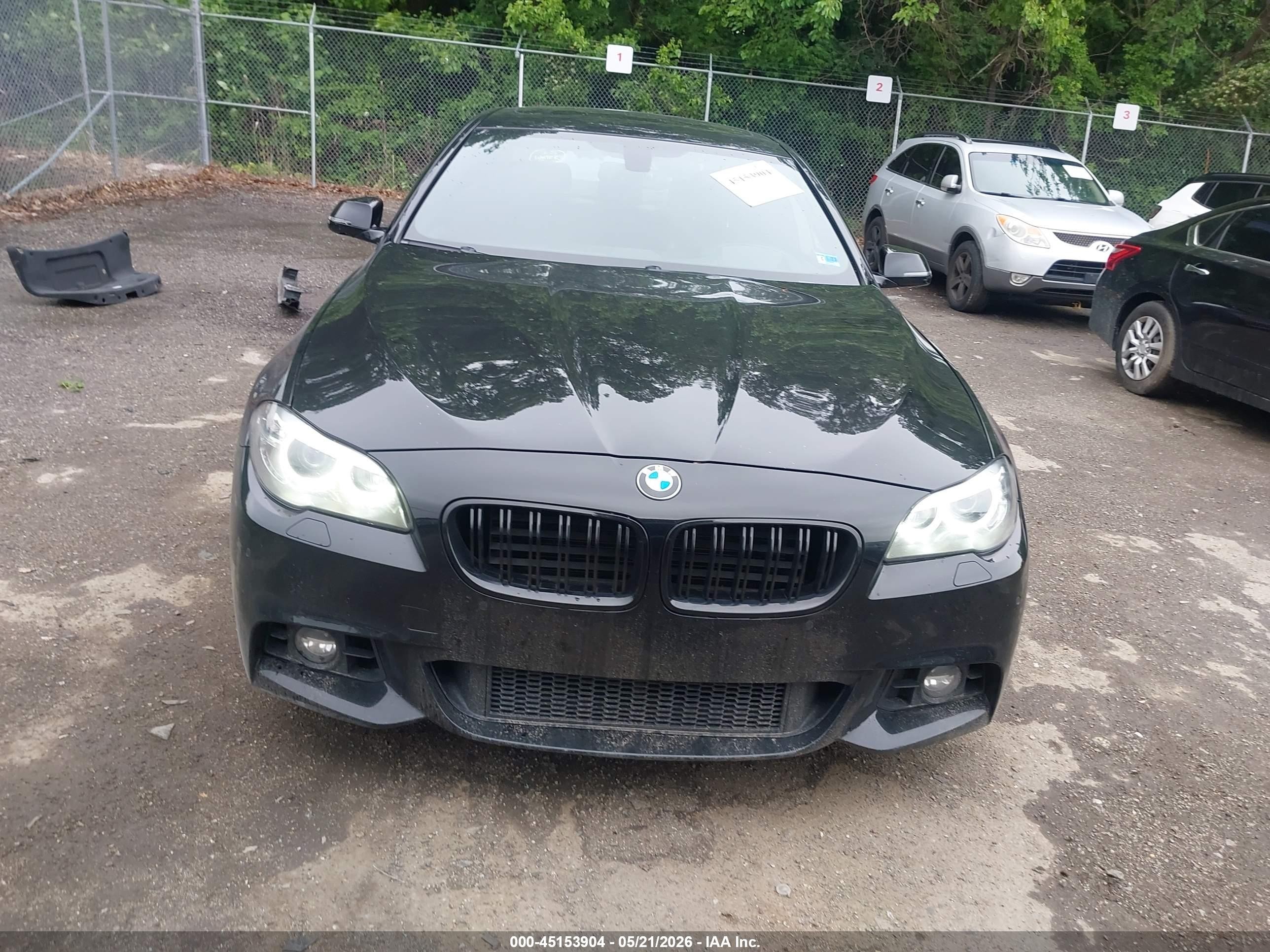 2015 Bmw 535i Xdrive Black vin: WBA5B3C53FD541728
