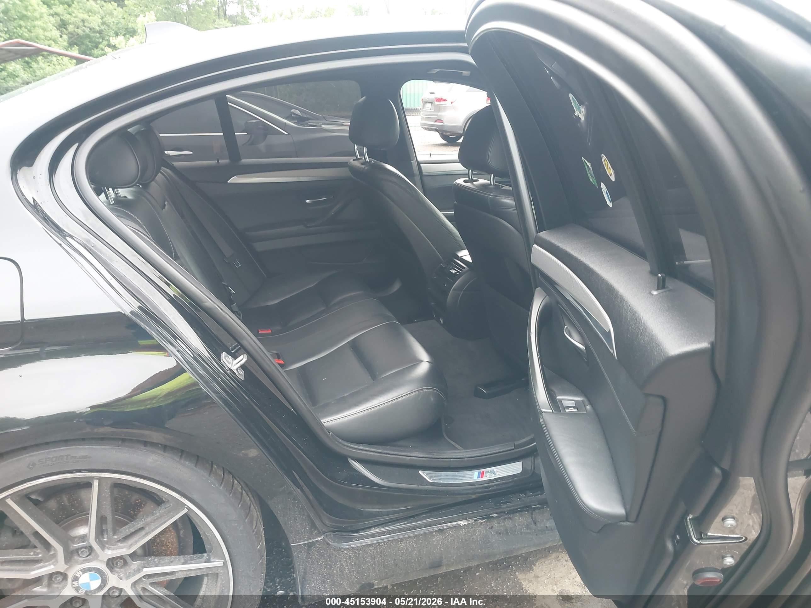 2015 Bmw 535i Xdrive Black vin: WBA5B3C53FD541728