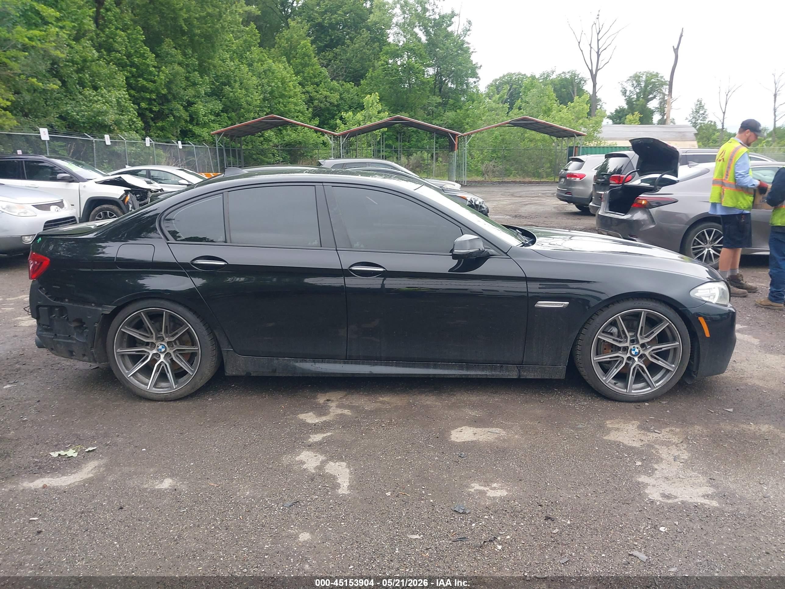 2015 Bmw 535i Xdrive Black vin: WBA5B3C53FD541728