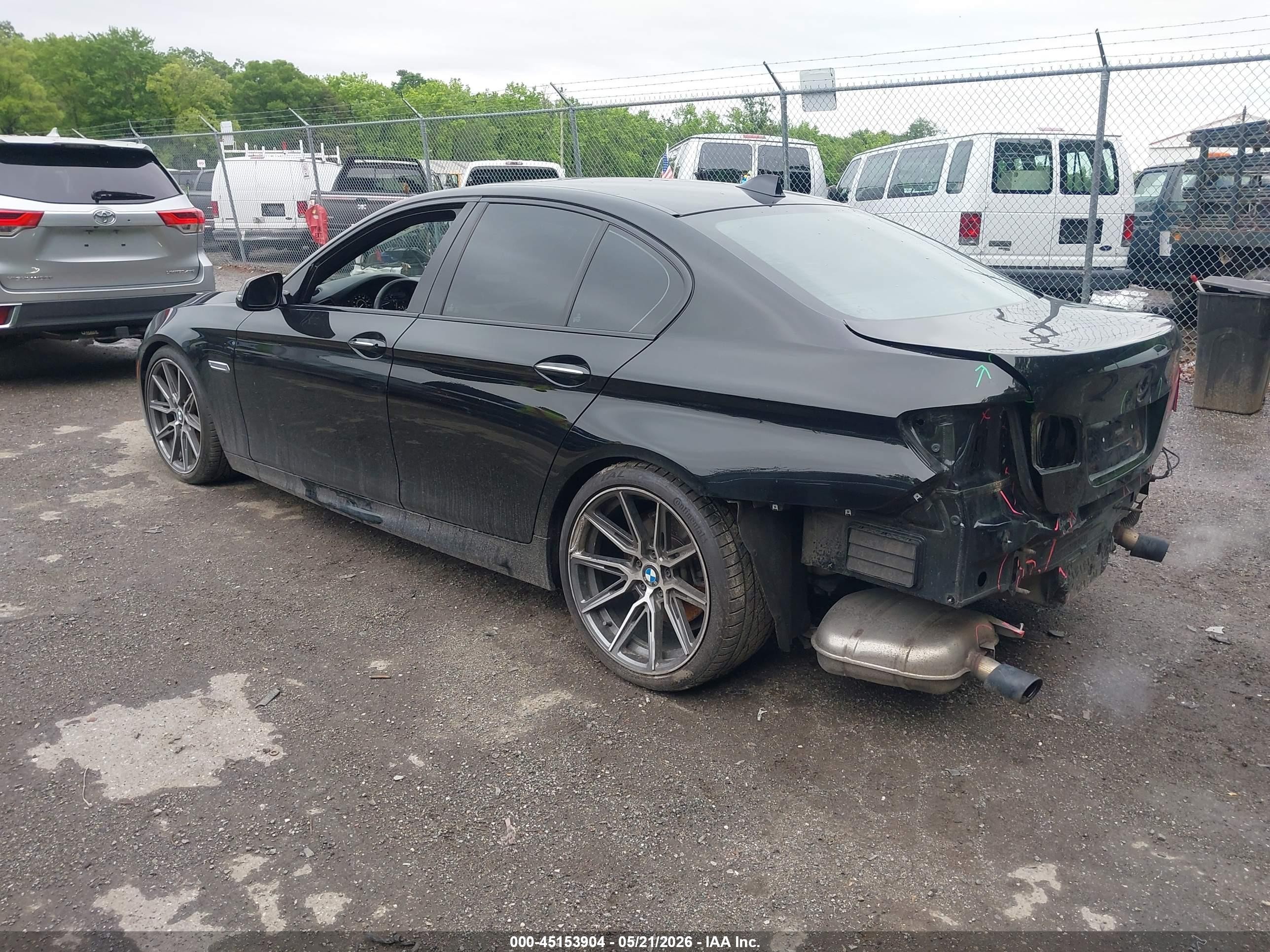 2015 Bmw 535i Xdrive Black vin: WBA5B3C53FD541728