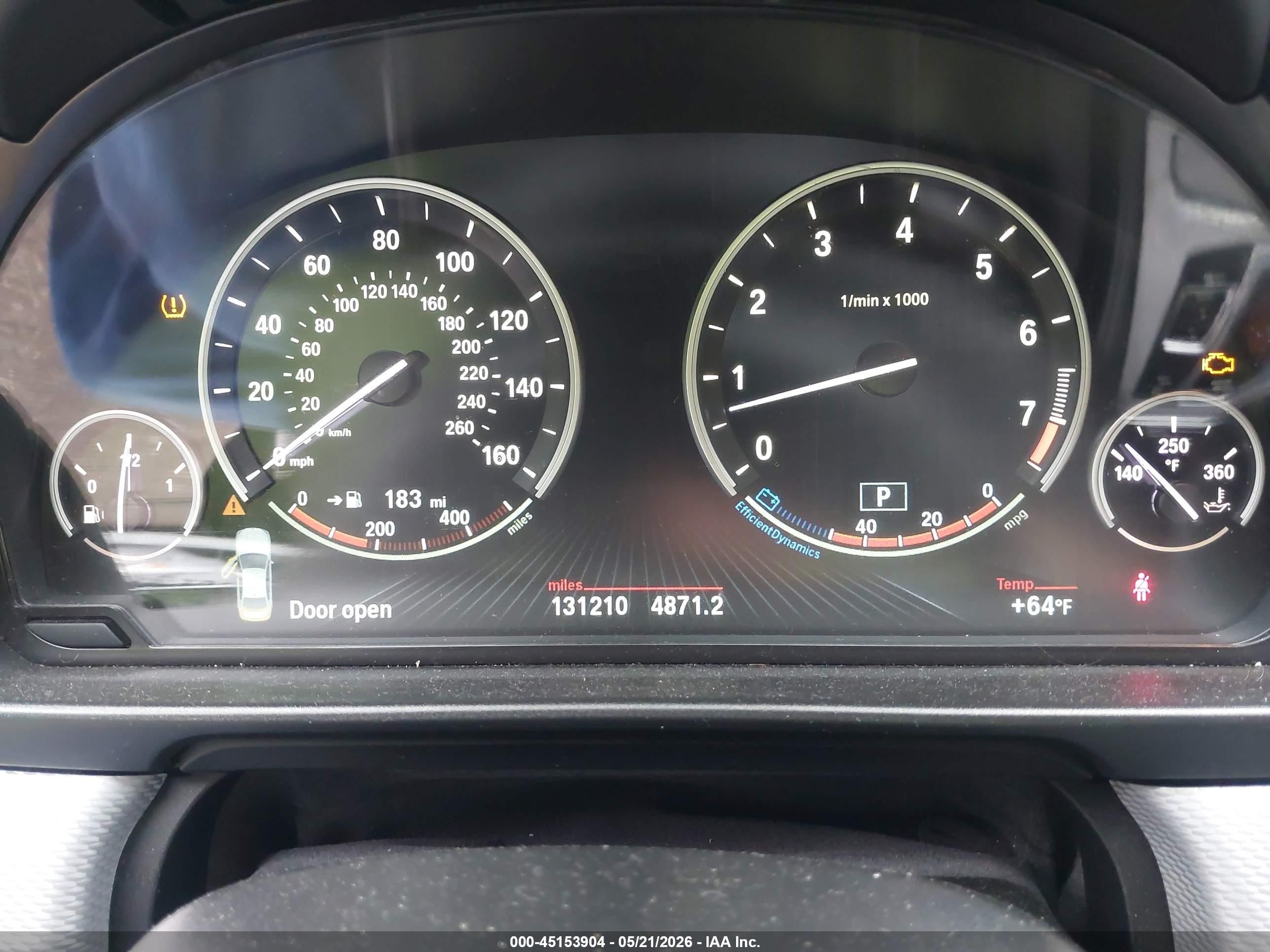 2015 Bmw 535i Xdrive Black vin: WBA5B3C53FD541728