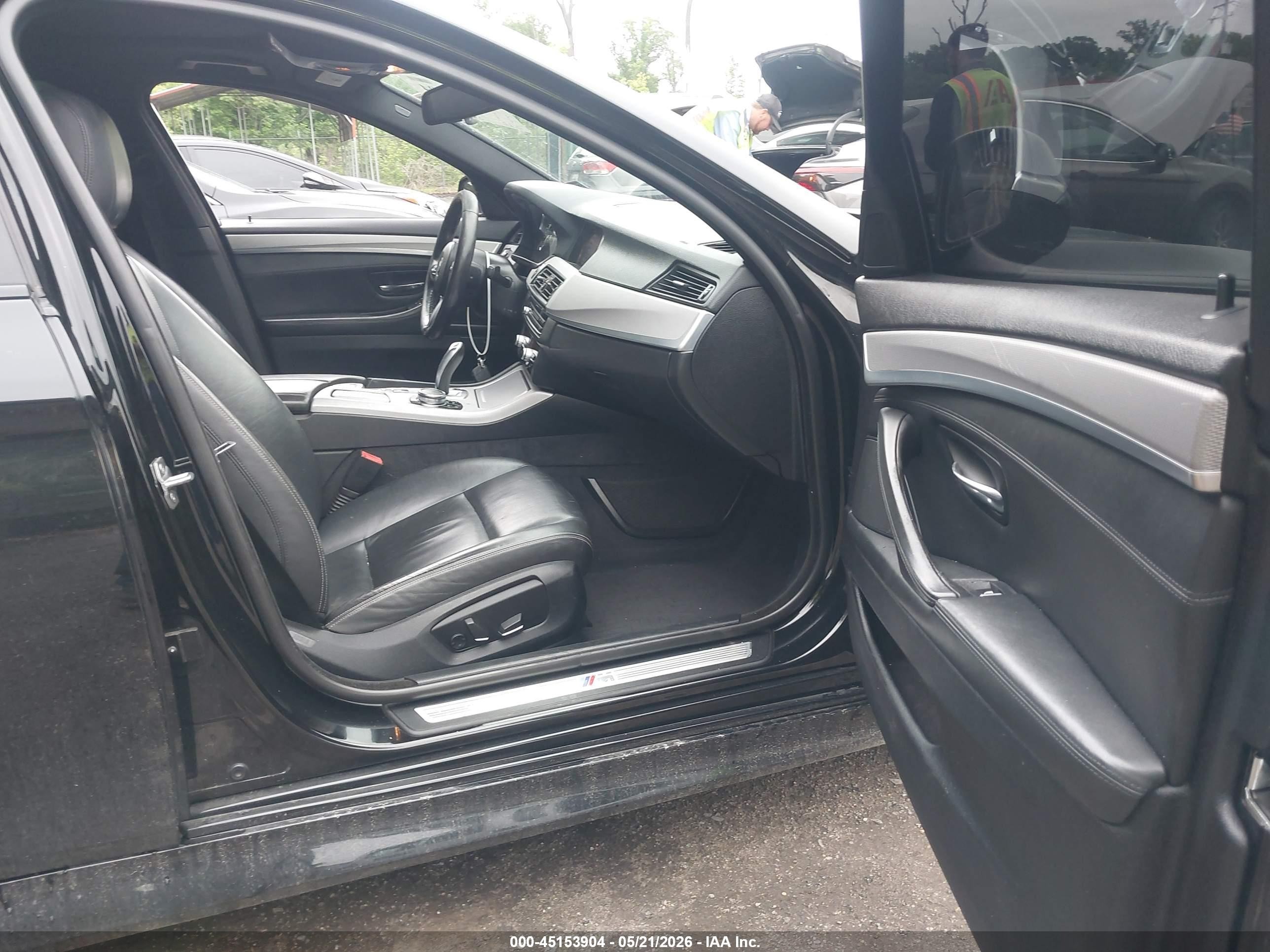 2015 Bmw 535i Xdrive Black vin: WBA5B3C53FD541728