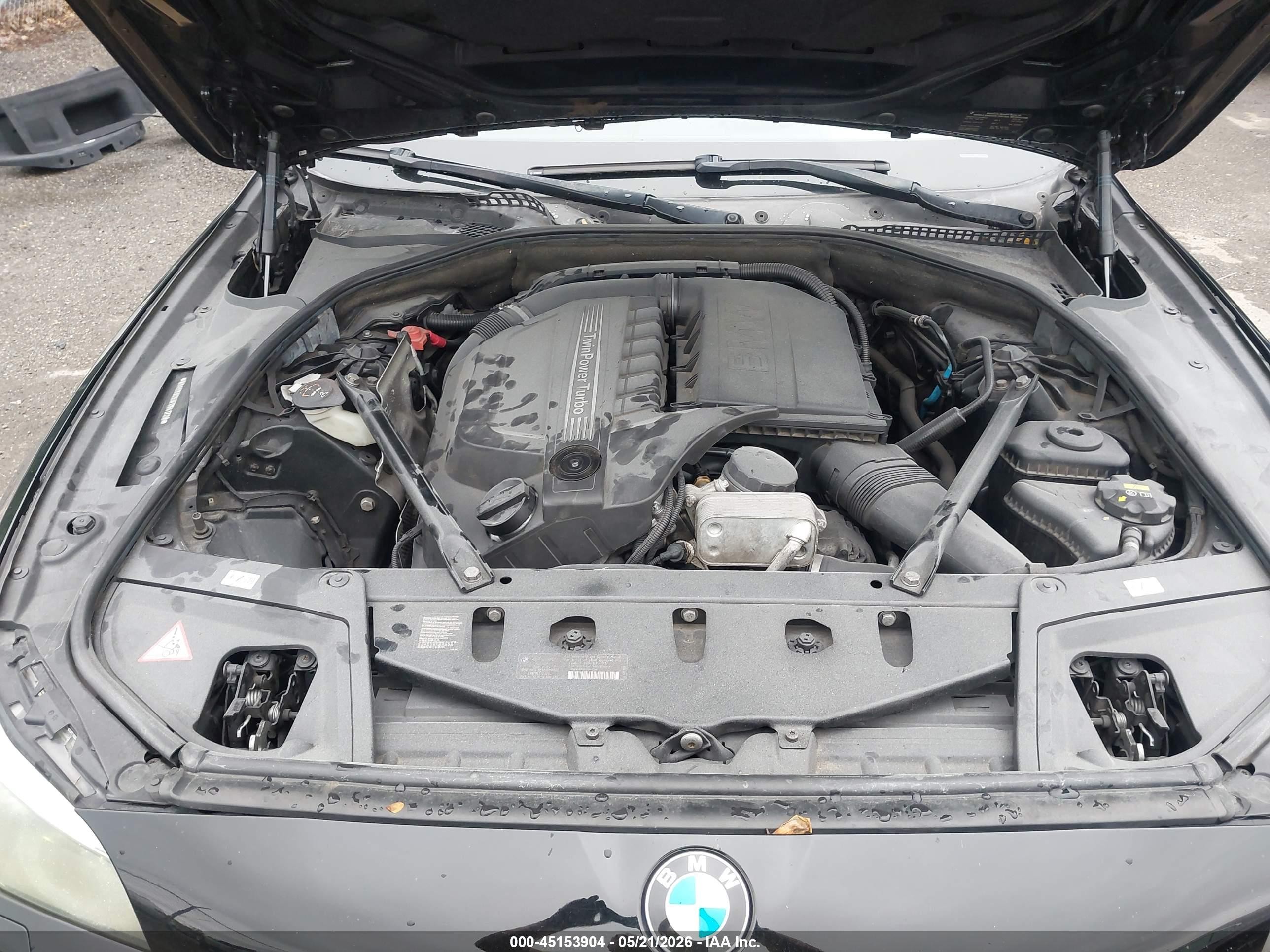 2015 Bmw 535i Xdrive Black vin: WBA5B3C53FD541728