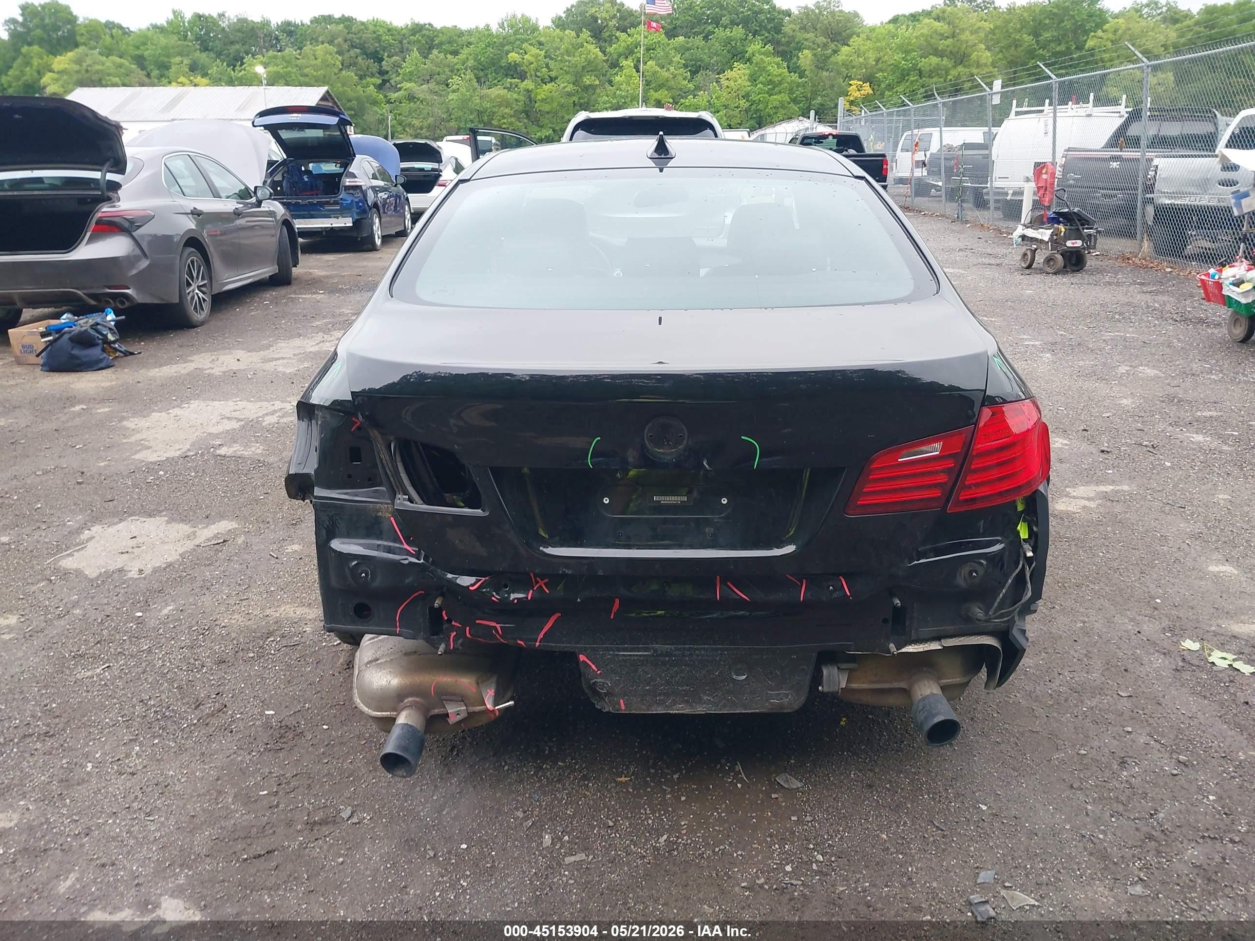 2015 Bmw 535i Xdrive Black vin: WBA5B3C53FD541728