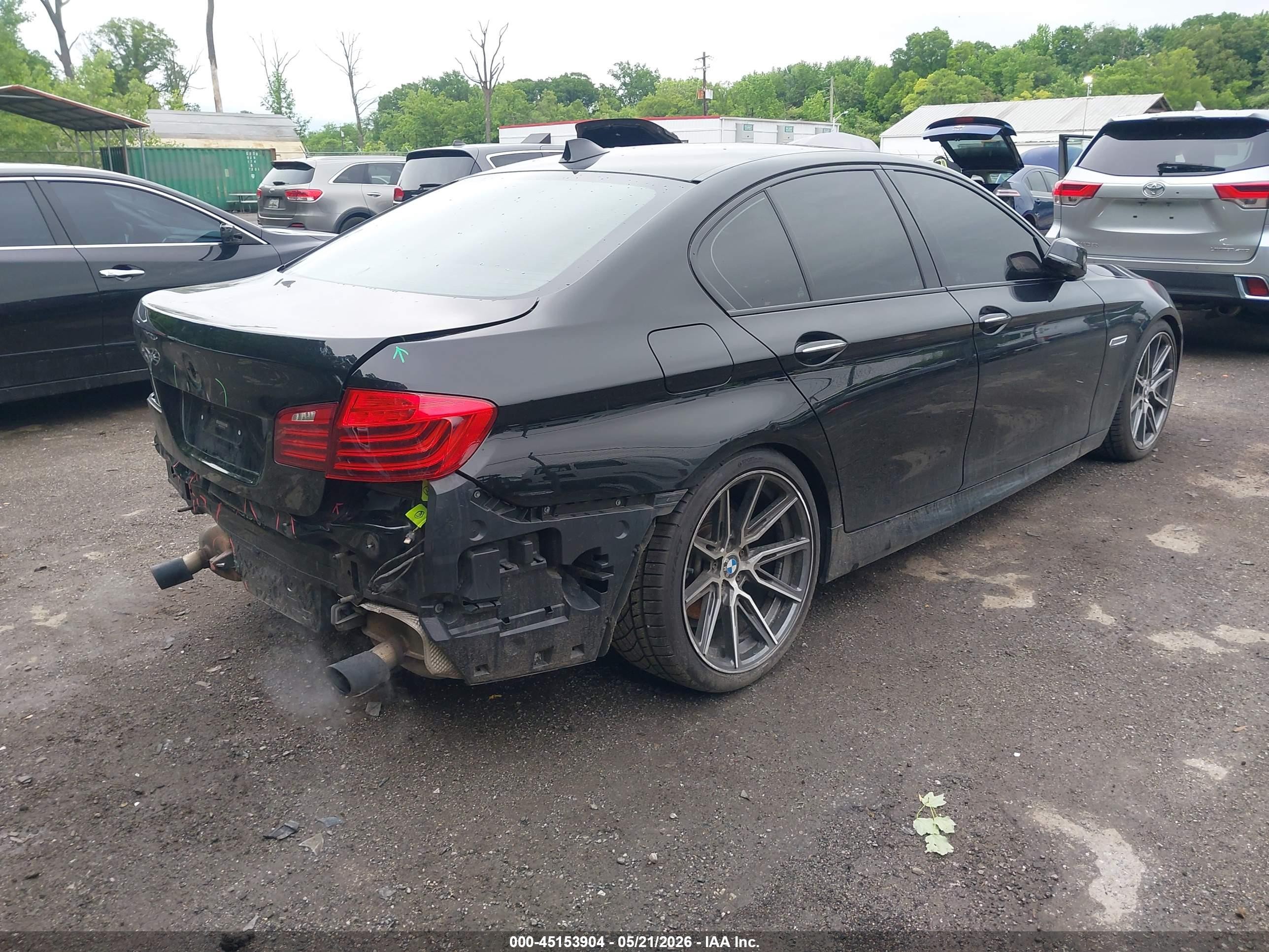 2015 Bmw 535i Xdrive Black vin: WBA5B3C53FD541728