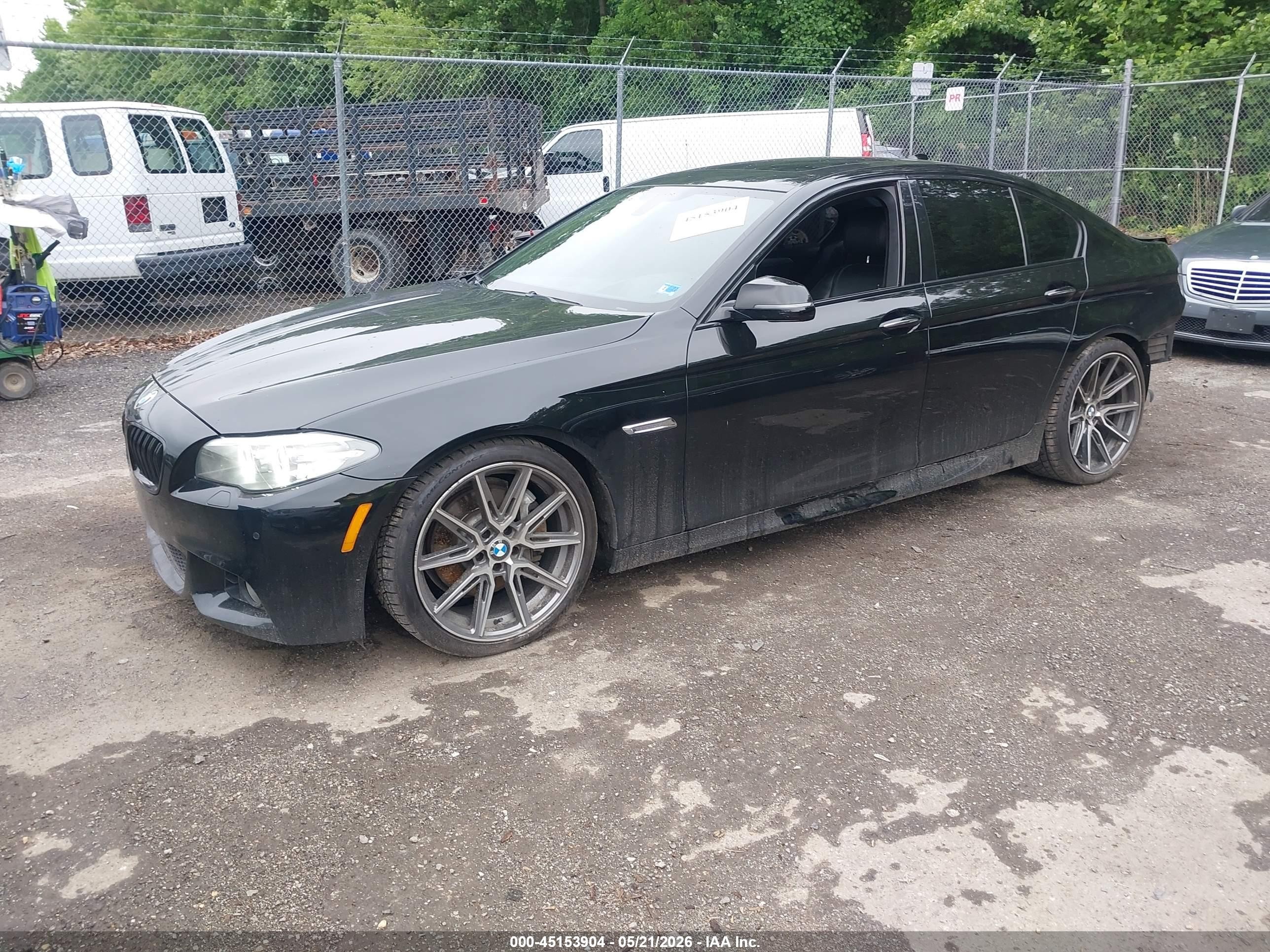 2015 Bmw 535i Xdrive Black vin: WBA5B3C53FD541728