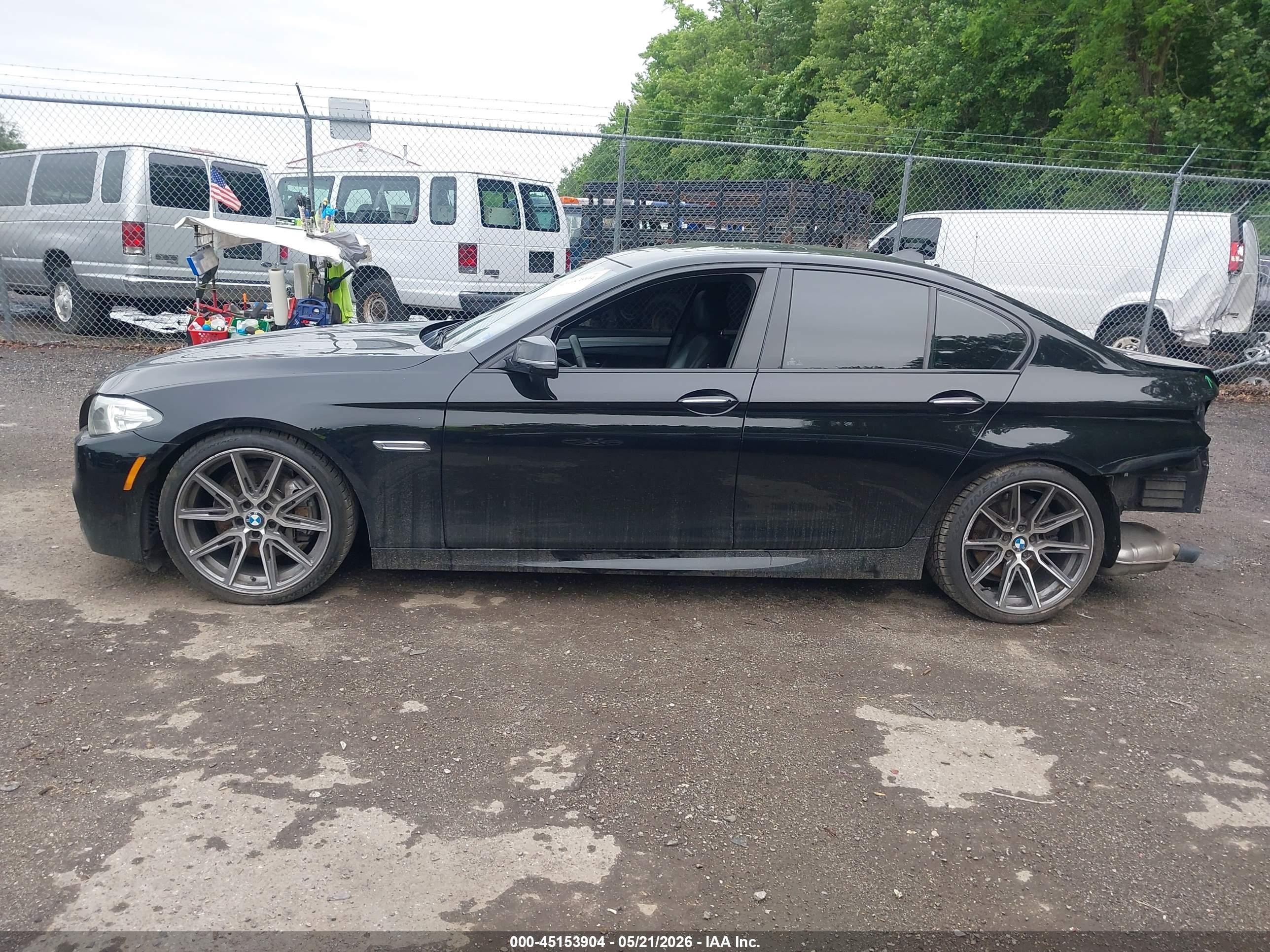 2015 Bmw 535i Xdrive Black vin: WBA5B3C53FD541728