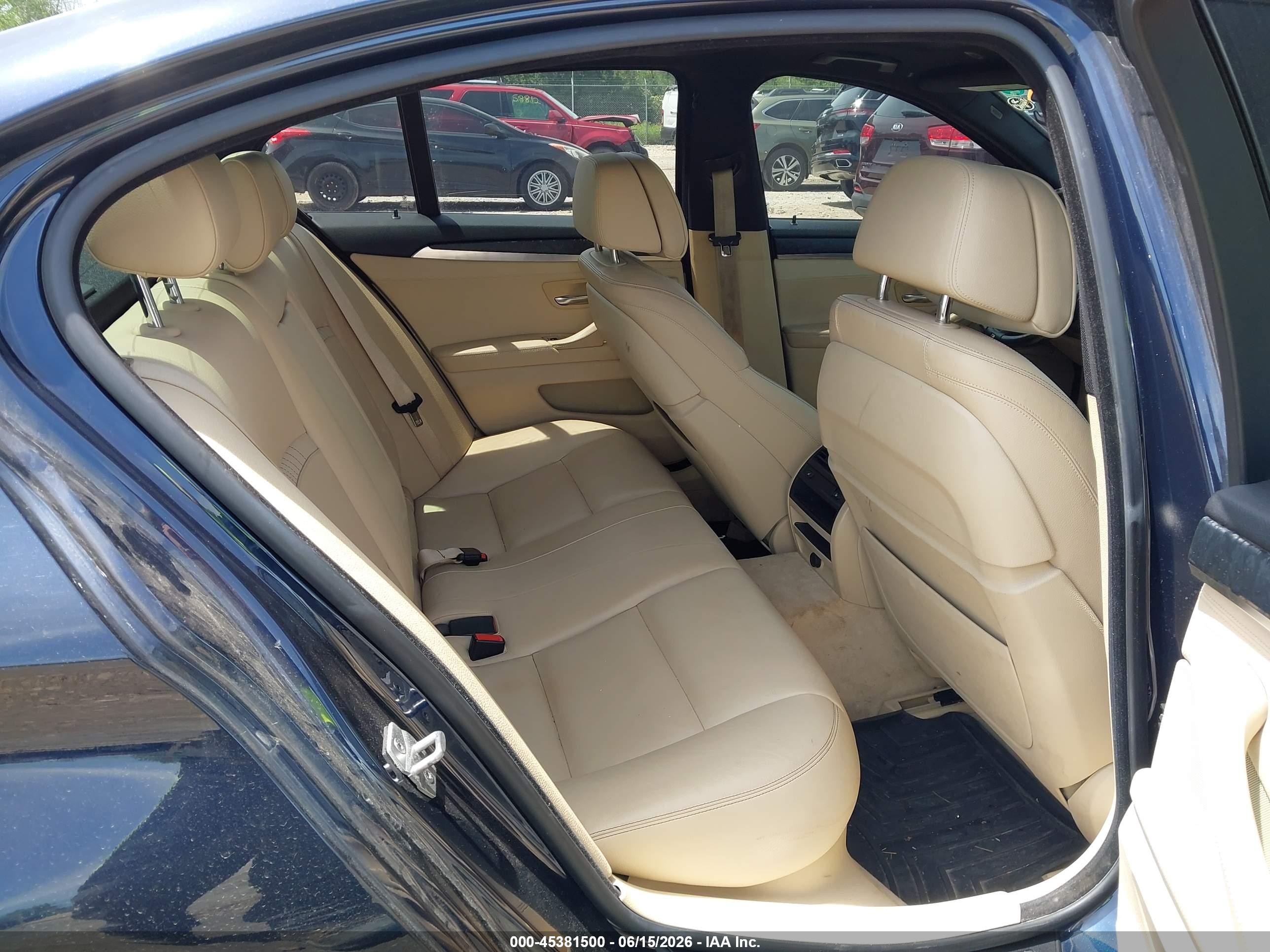 2015 Bmw 535i Xdrive Blue vin: WBA5B3C53FD544483