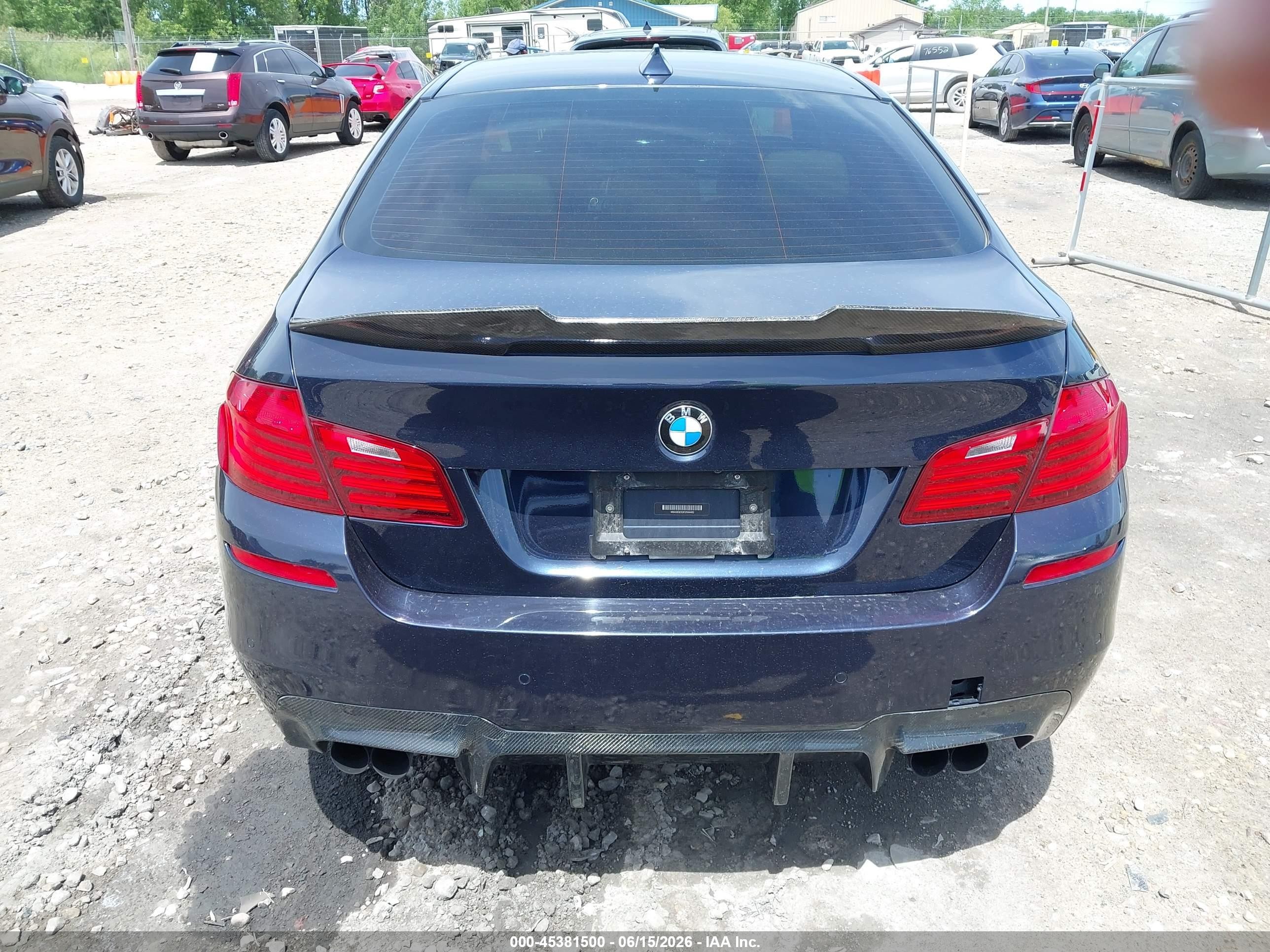 2015 Bmw 535i Xdrive Blue vin: WBA5B3C53FD544483