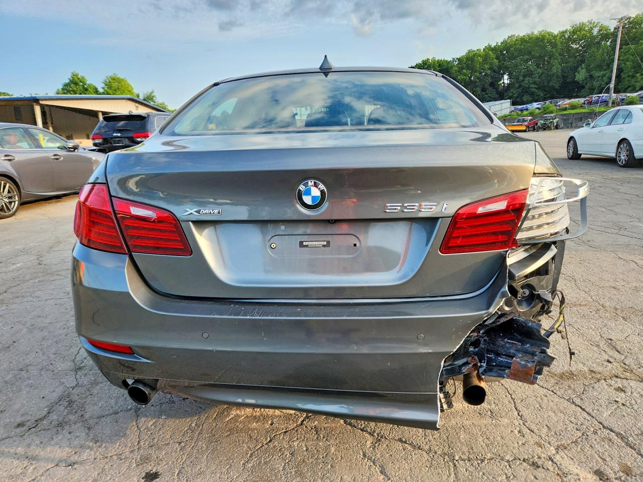2014 Bmw 535 Xi Gray vin: WBA5B3C54ED535483
