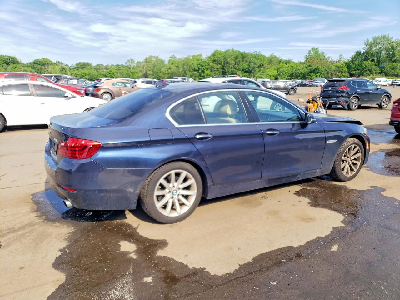 2014 Bmw 535 Xi Blue vin: WBA5B3C54ED535709
