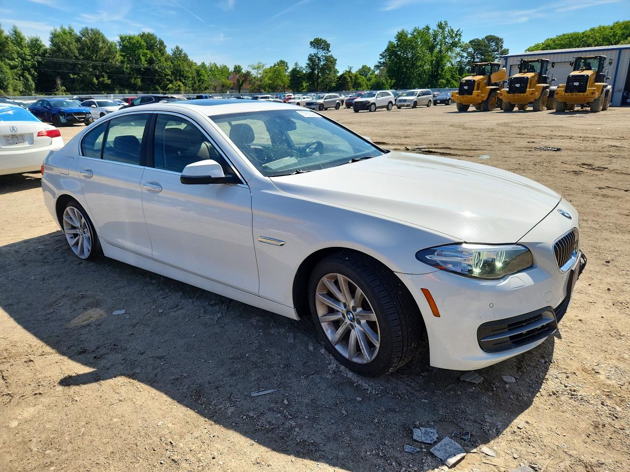 2014 Bmw 535 Xi White vin: WBA5B3C54ED536665