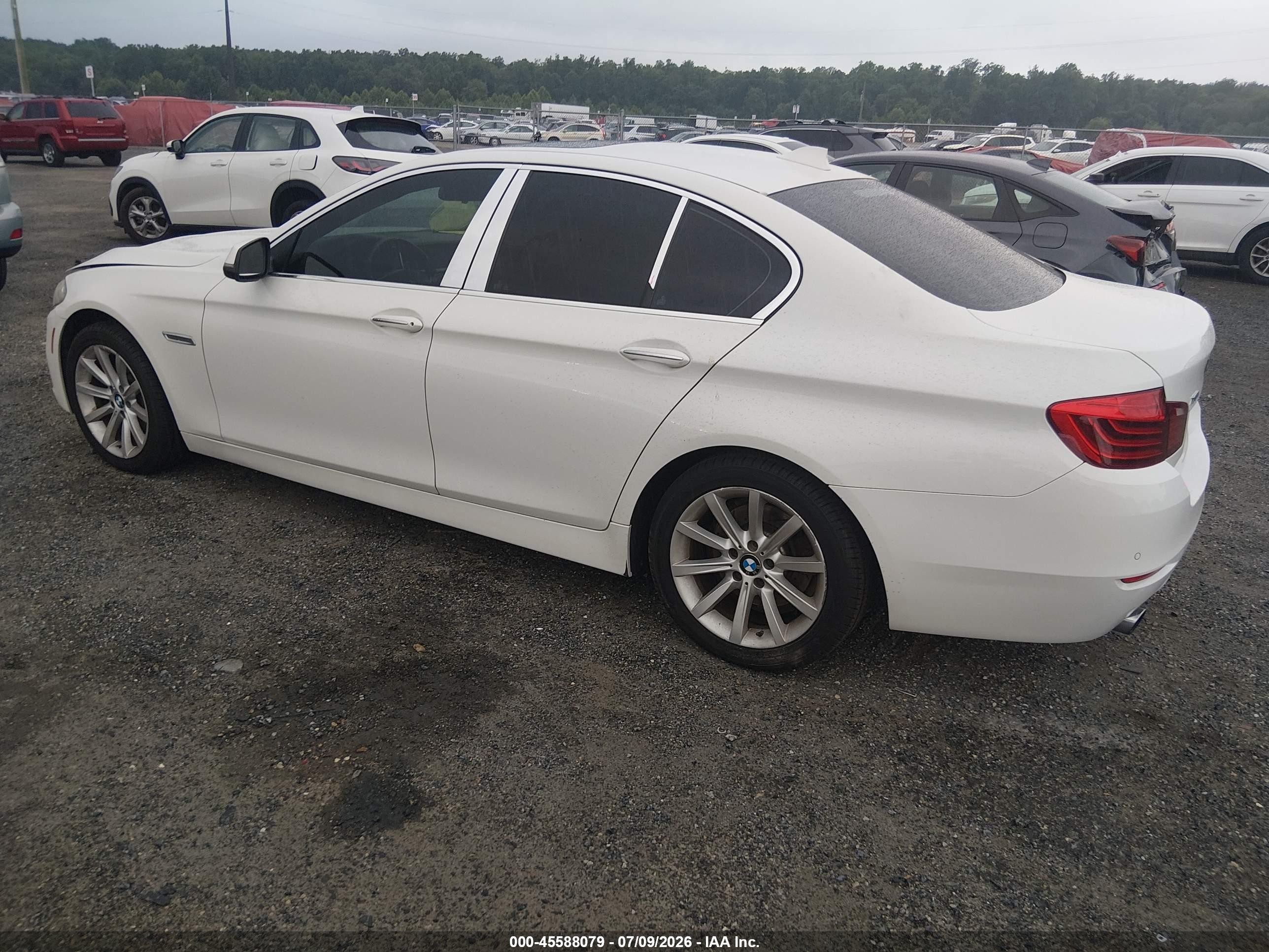 2014 Bmw 535i Xdrive White vin: WBA5B3C54ED537721