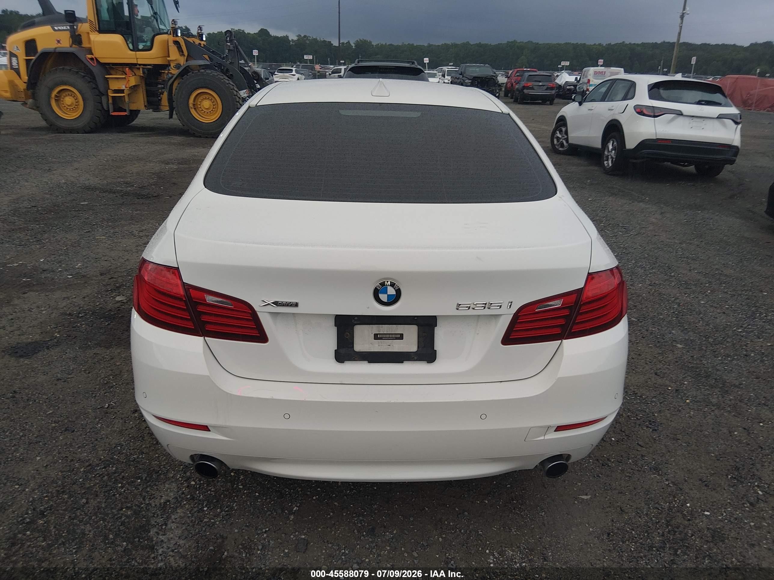 2014 Bmw 535i Xdrive White vin: WBA5B3C54ED537721