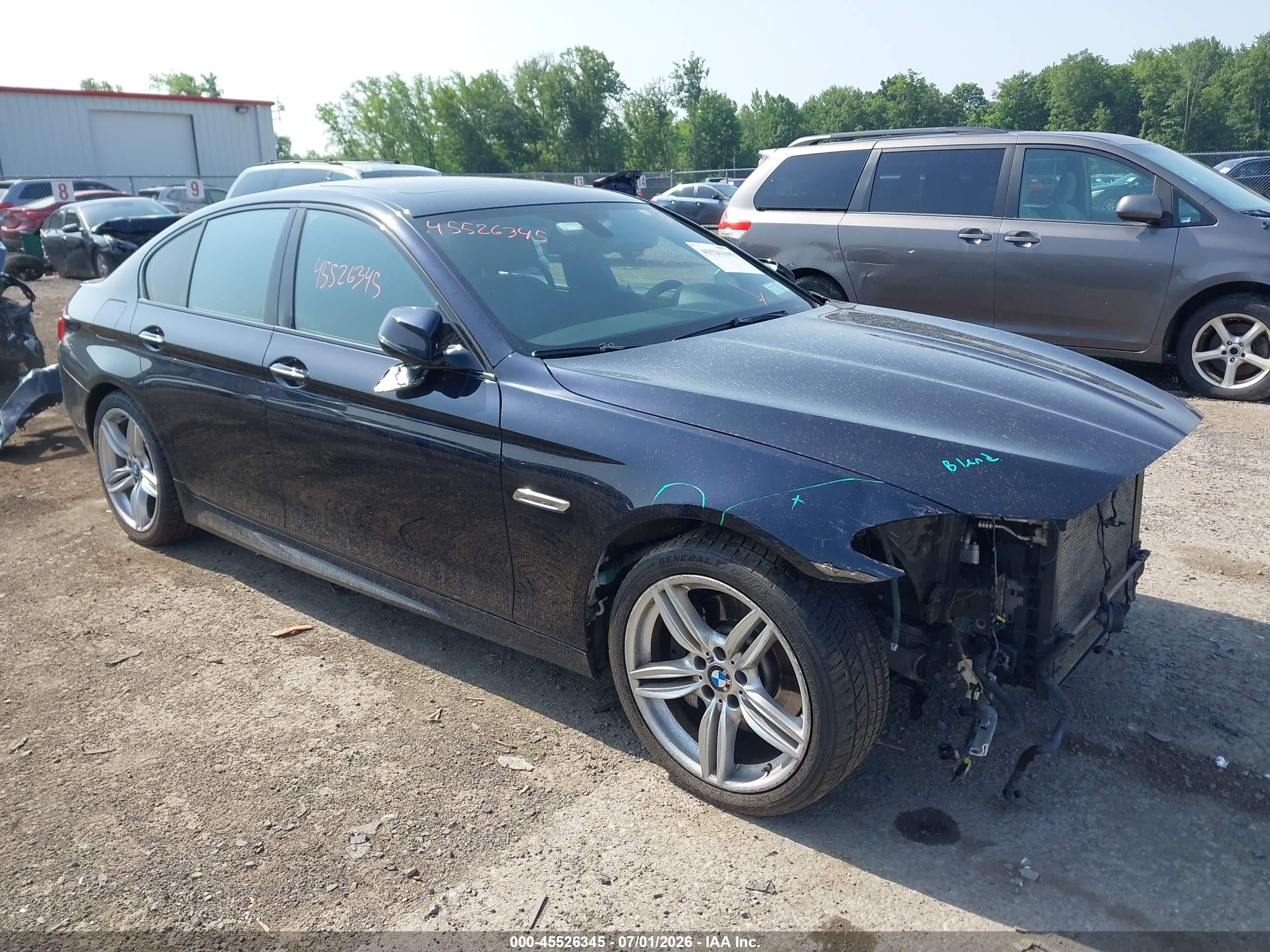 2015 Bmw 535i Xdrive Black vin: WBA5B3C54FD542239