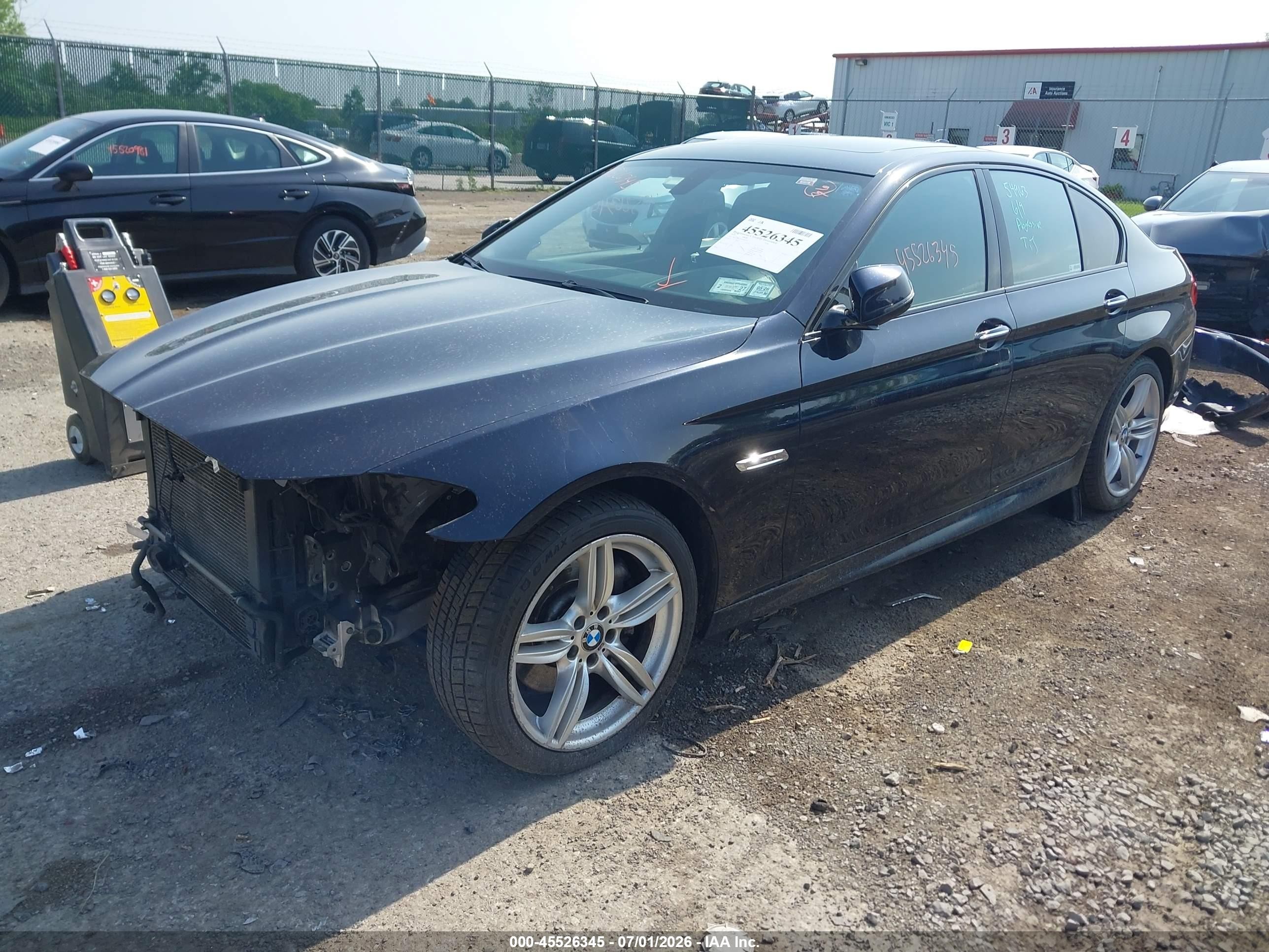 2015 Bmw 535i Xdrive Black vin: WBA5B3C54FD542239