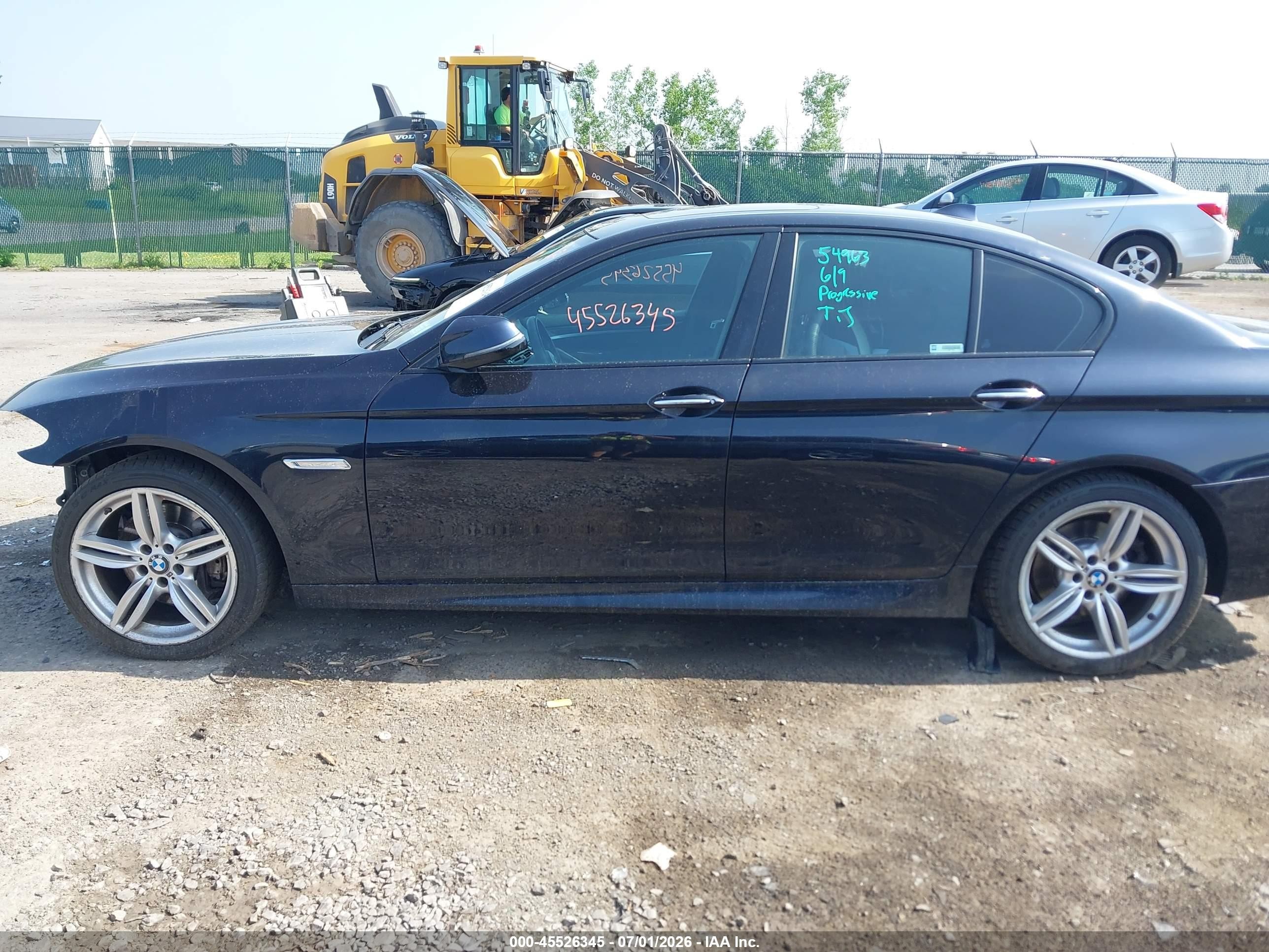 2015 Bmw 535i Xdrive Black vin: WBA5B3C54FD542239