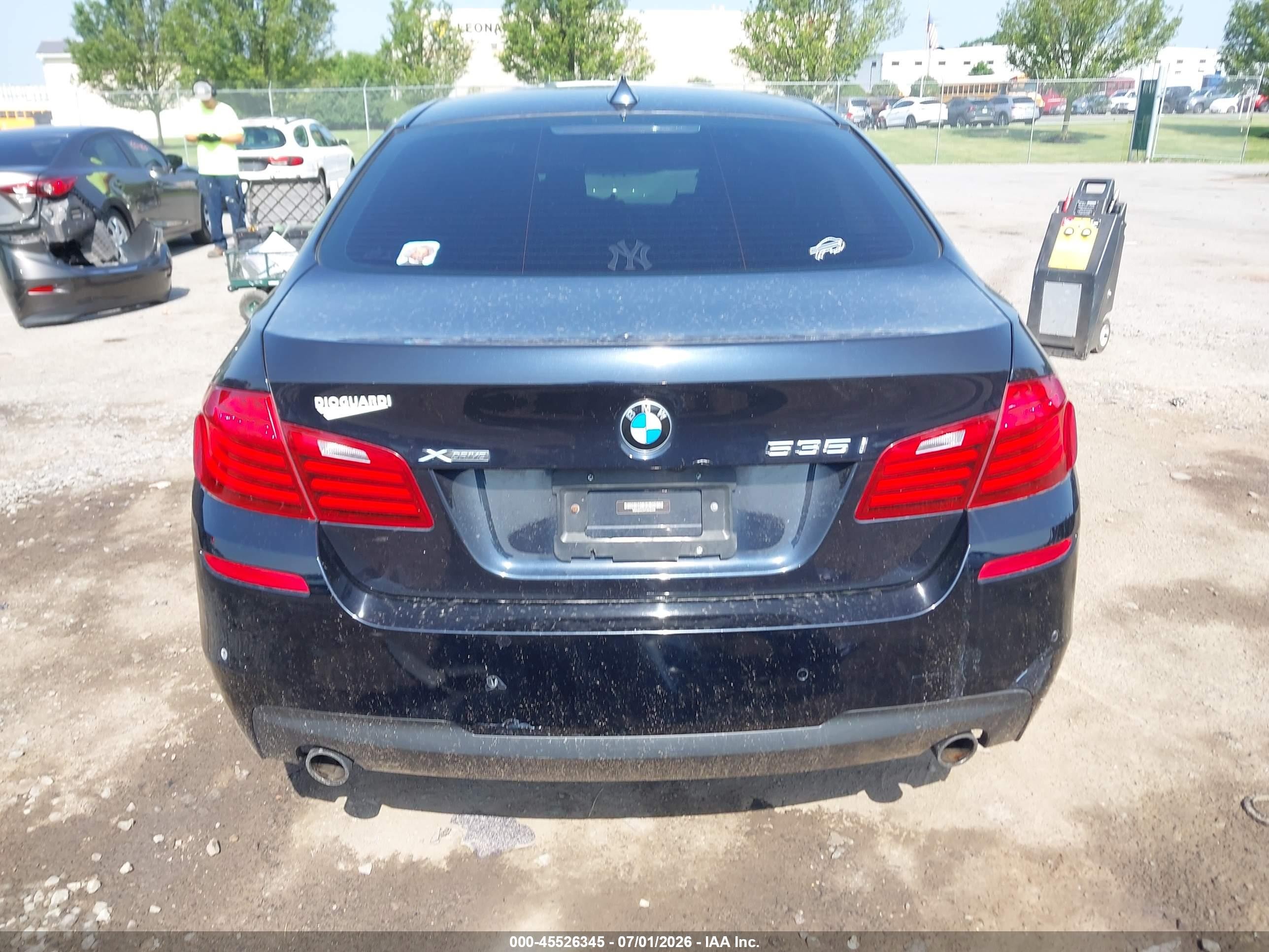 2015 Bmw 535i Xdrive Black vin: WBA5B3C54FD542239