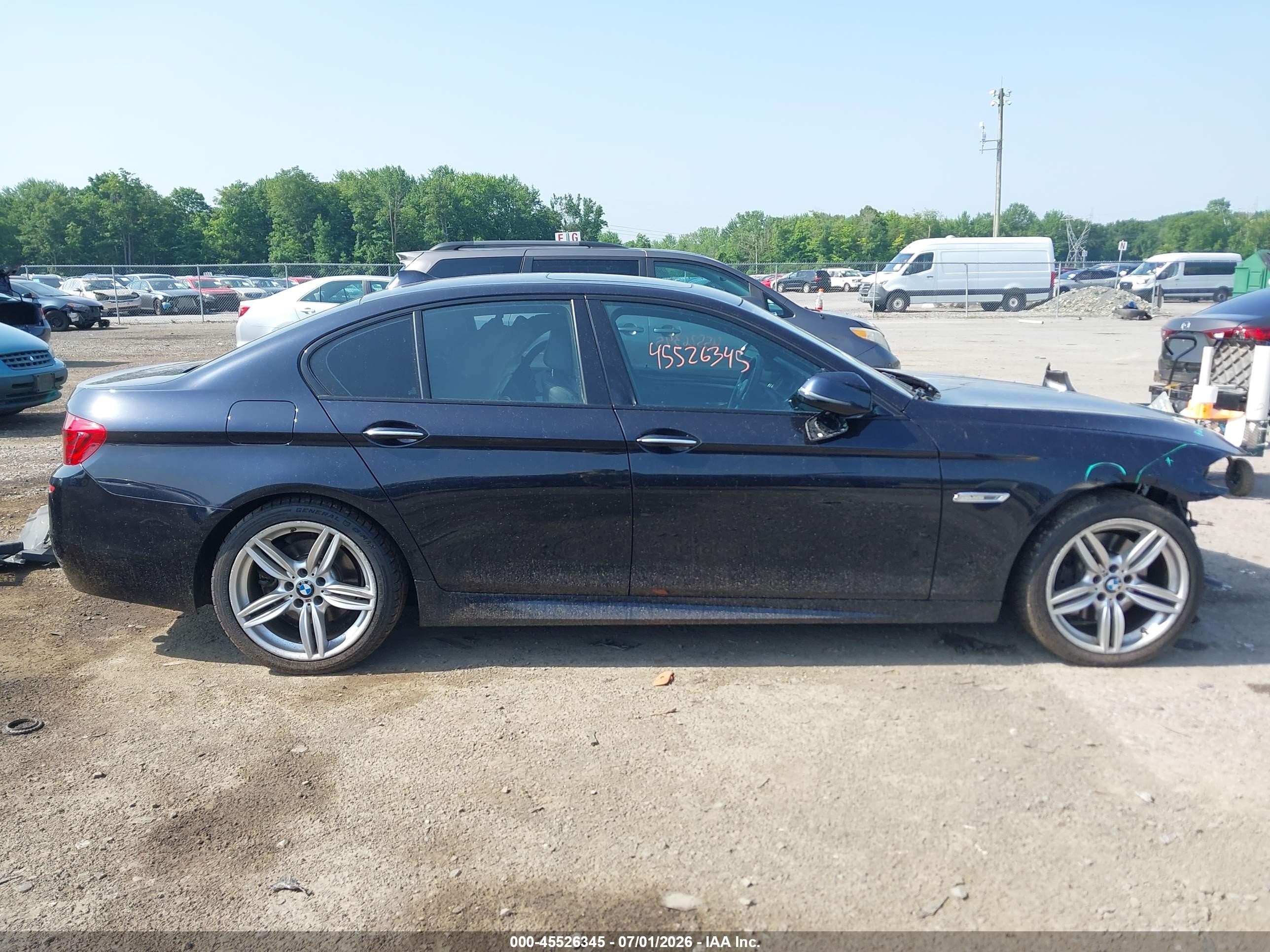 2015 Bmw 535i Xdrive Black vin: WBA5B3C54FD542239