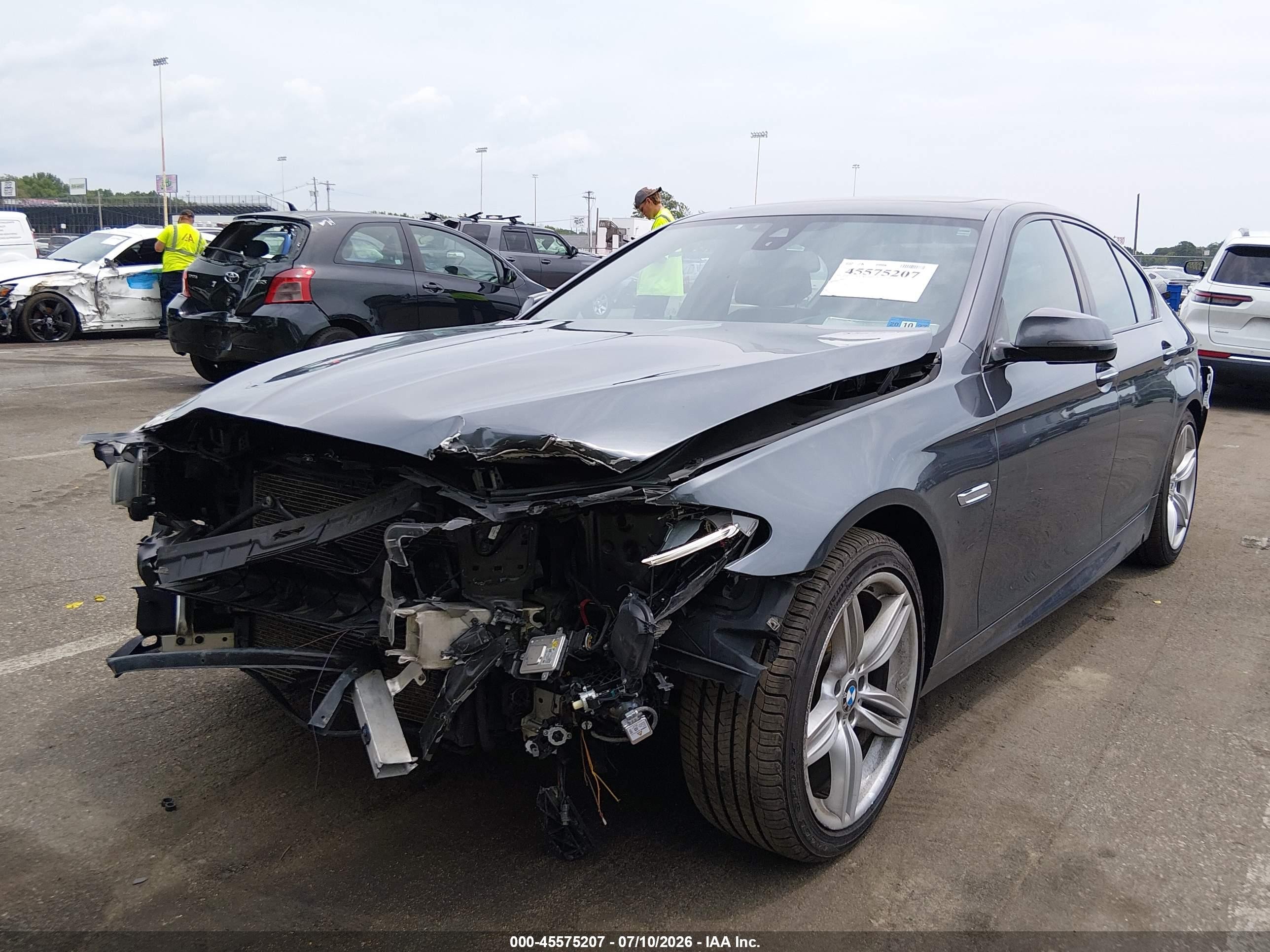 2016 Bmw 535i Xdrive Gray vin: WBA5B3C54GG257699