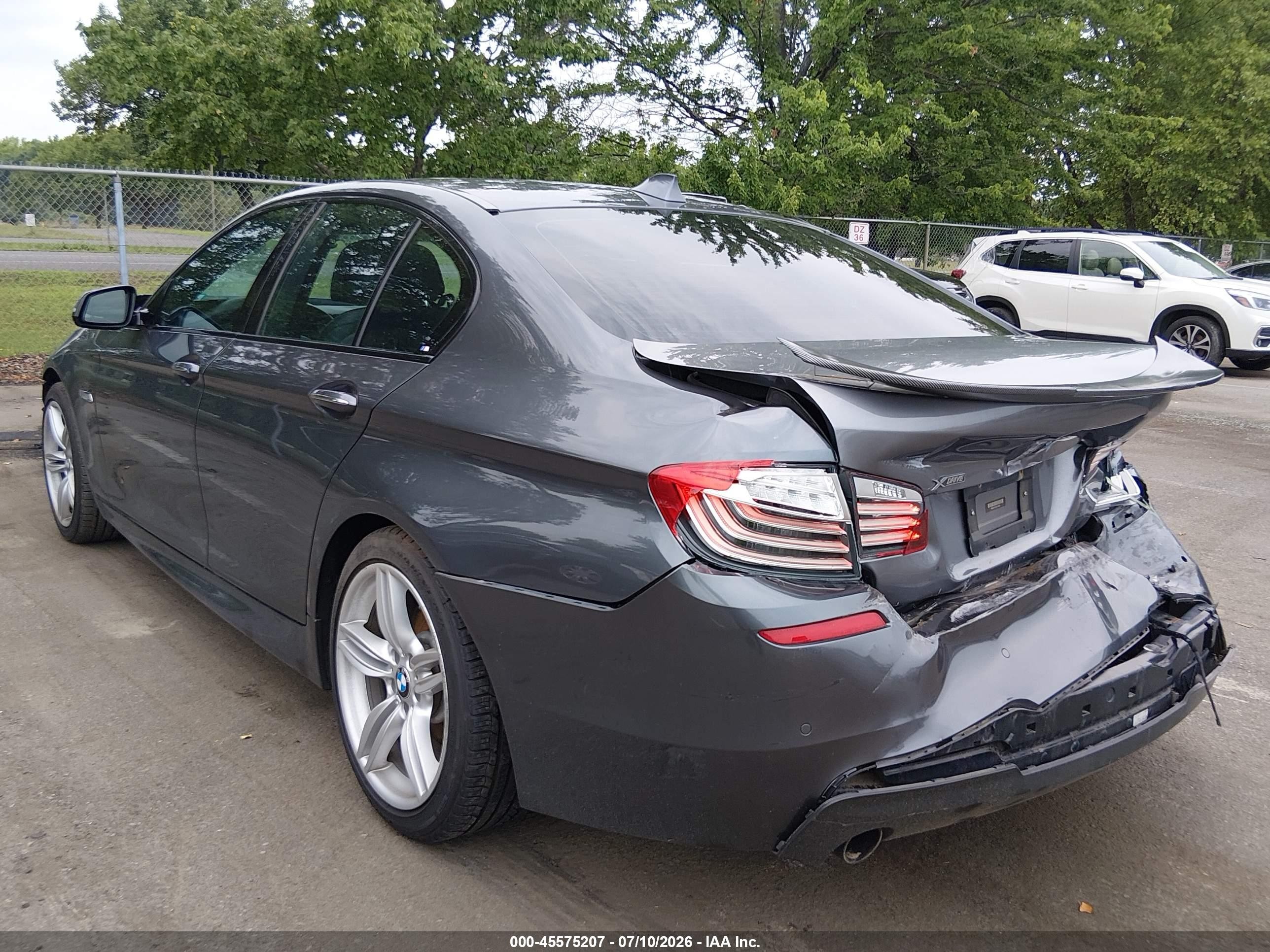 2016 Bmw 535i Xdrive Gray vin: WBA5B3C54GG257699