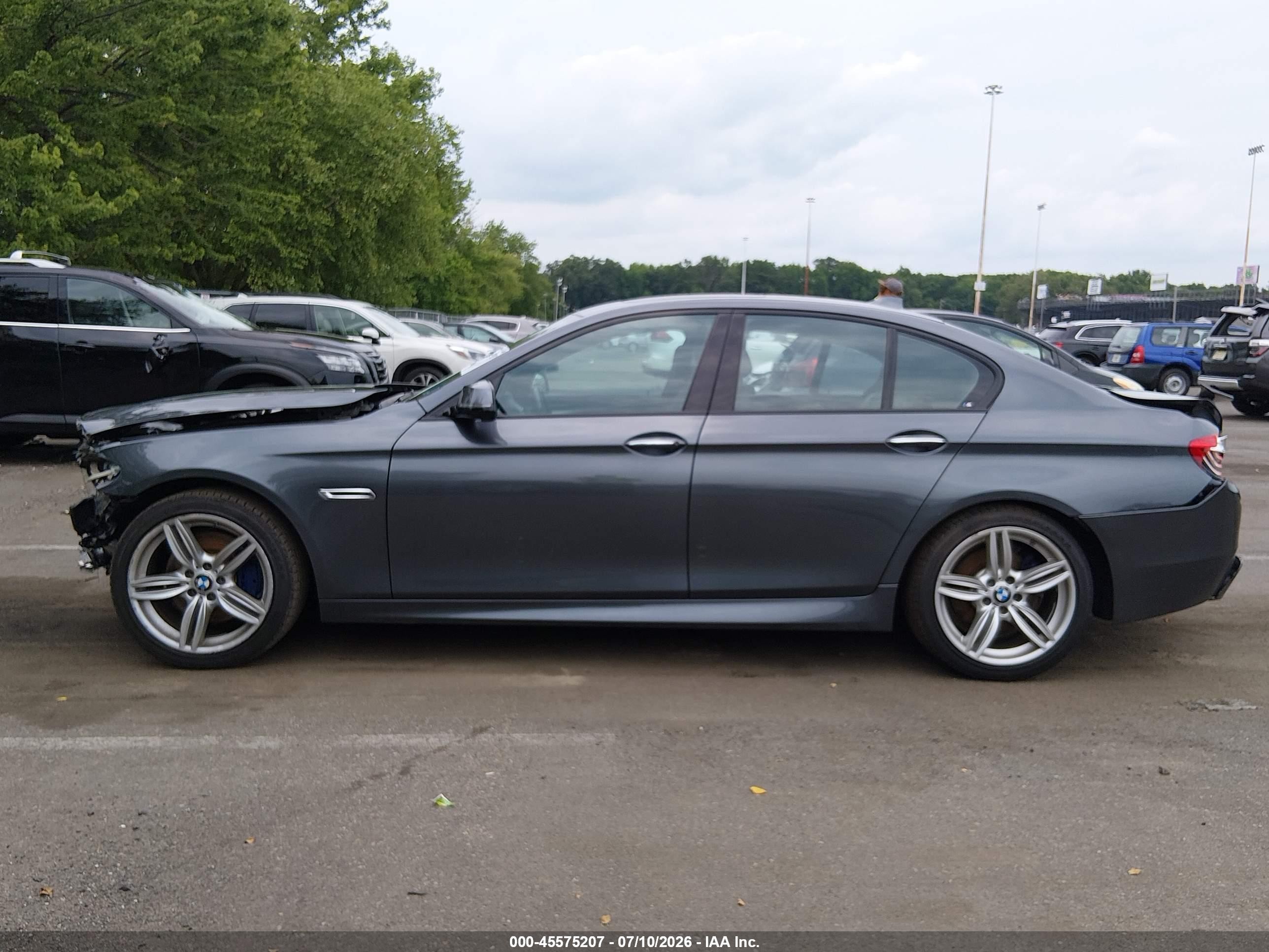 2016 Bmw 535i Xdrive Gray vin: WBA5B3C54GG257699