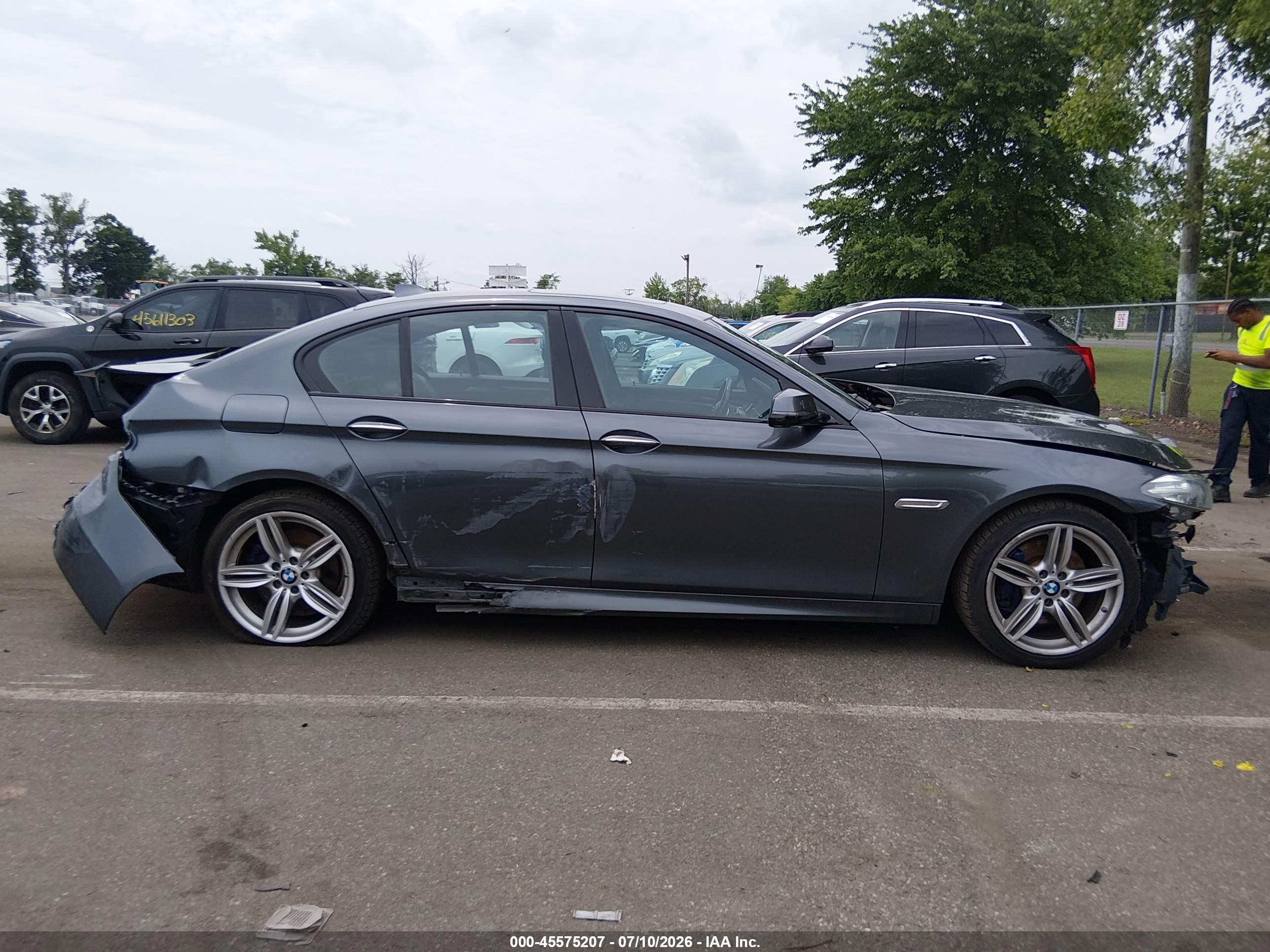 2016 Bmw 535i Xdrive Gray vin: WBA5B3C54GG257699