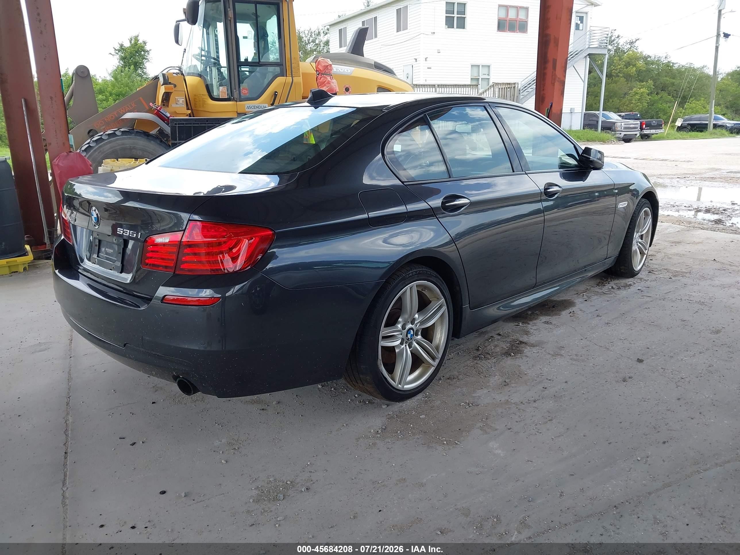 2014 Bmw 535i Xdrive Gray vin: WBA5B3C55ED539140