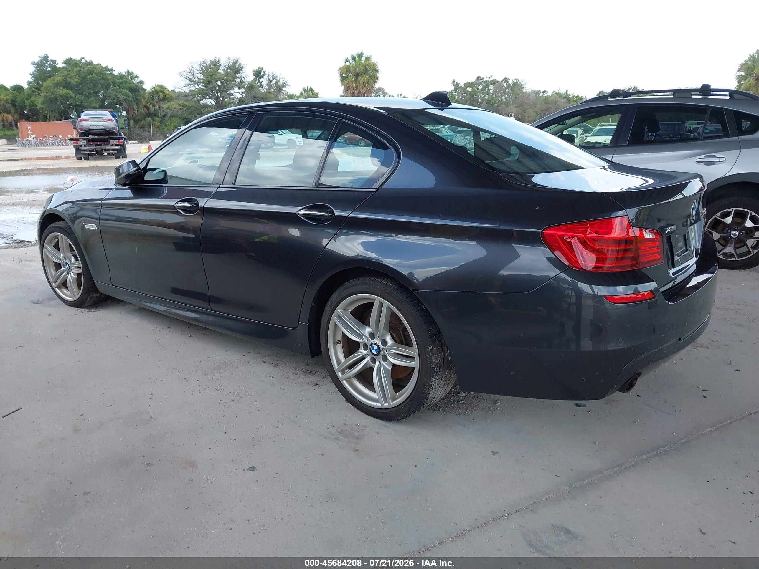 2014 Bmw 535i Xdrive Gray vin: WBA5B3C55ED539140
