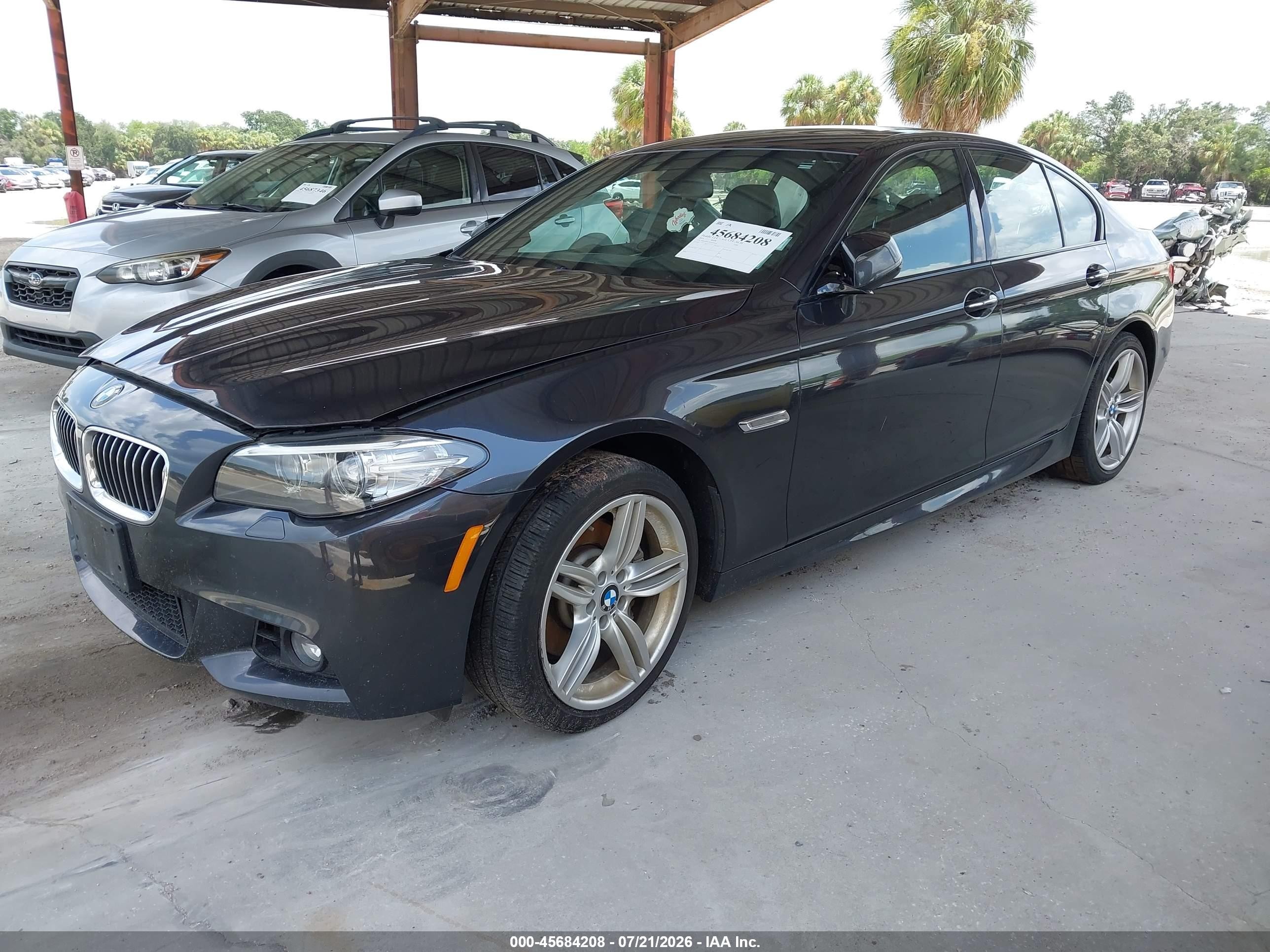 2014 Bmw 535i Xdrive Gray vin: WBA5B3C55ED539140