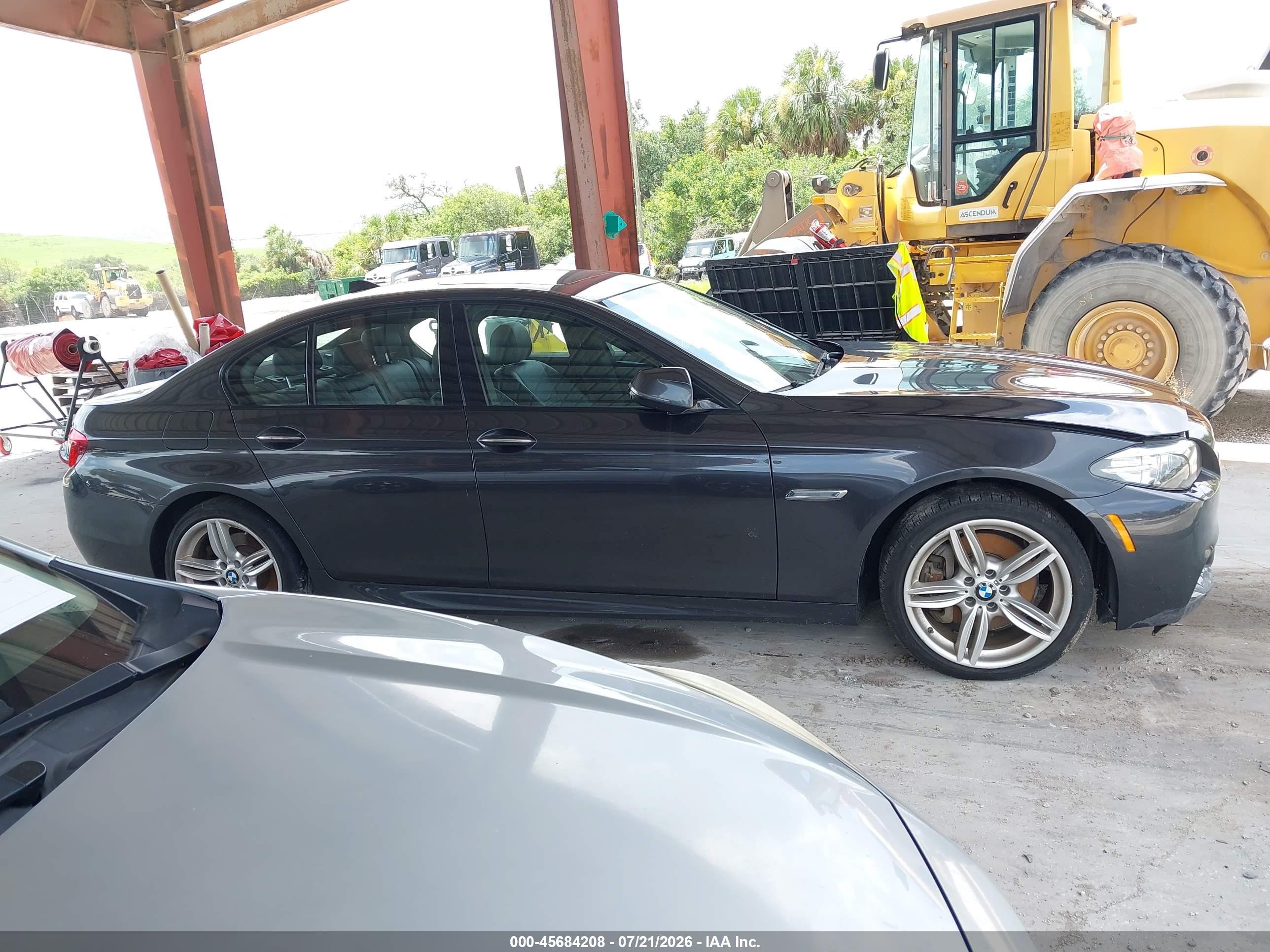 2014 Bmw 535i Xdrive Gray vin: WBA5B3C55ED539140