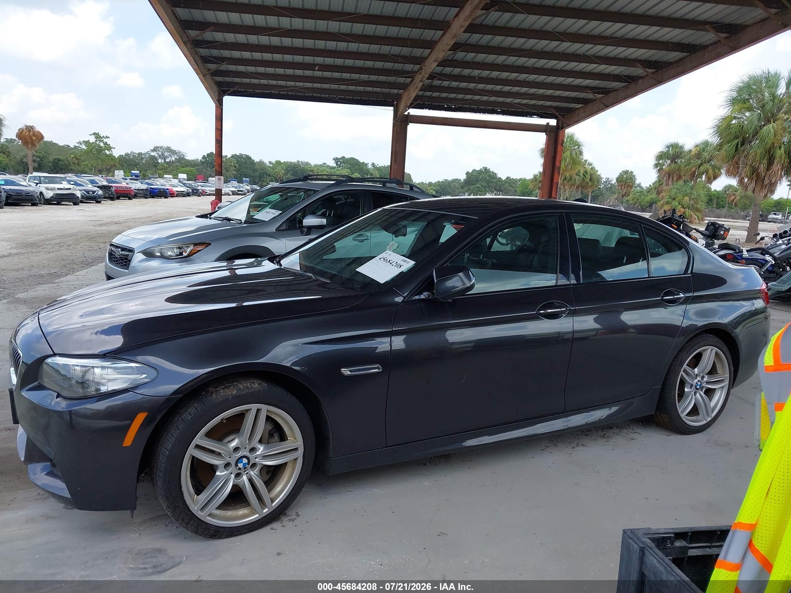 2014 Bmw 535i Xdrive Gray vin: WBA5B3C55ED539140