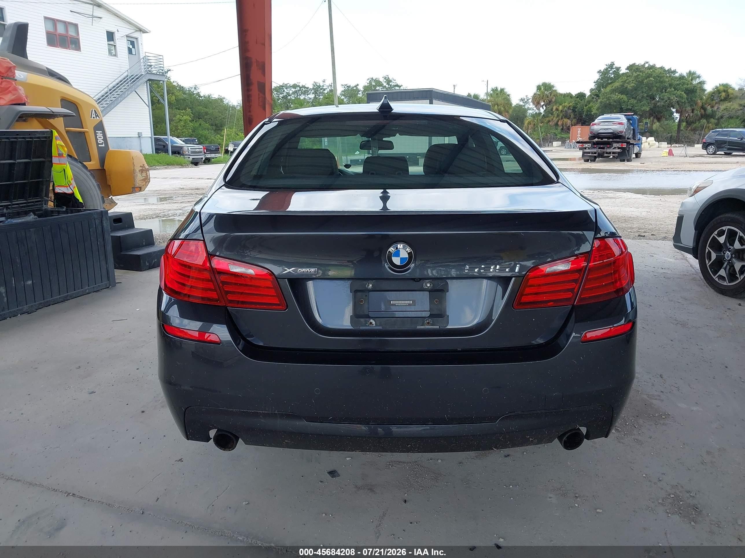 2014 Bmw 535i Xdrive Gray vin: WBA5B3C55ED539140
